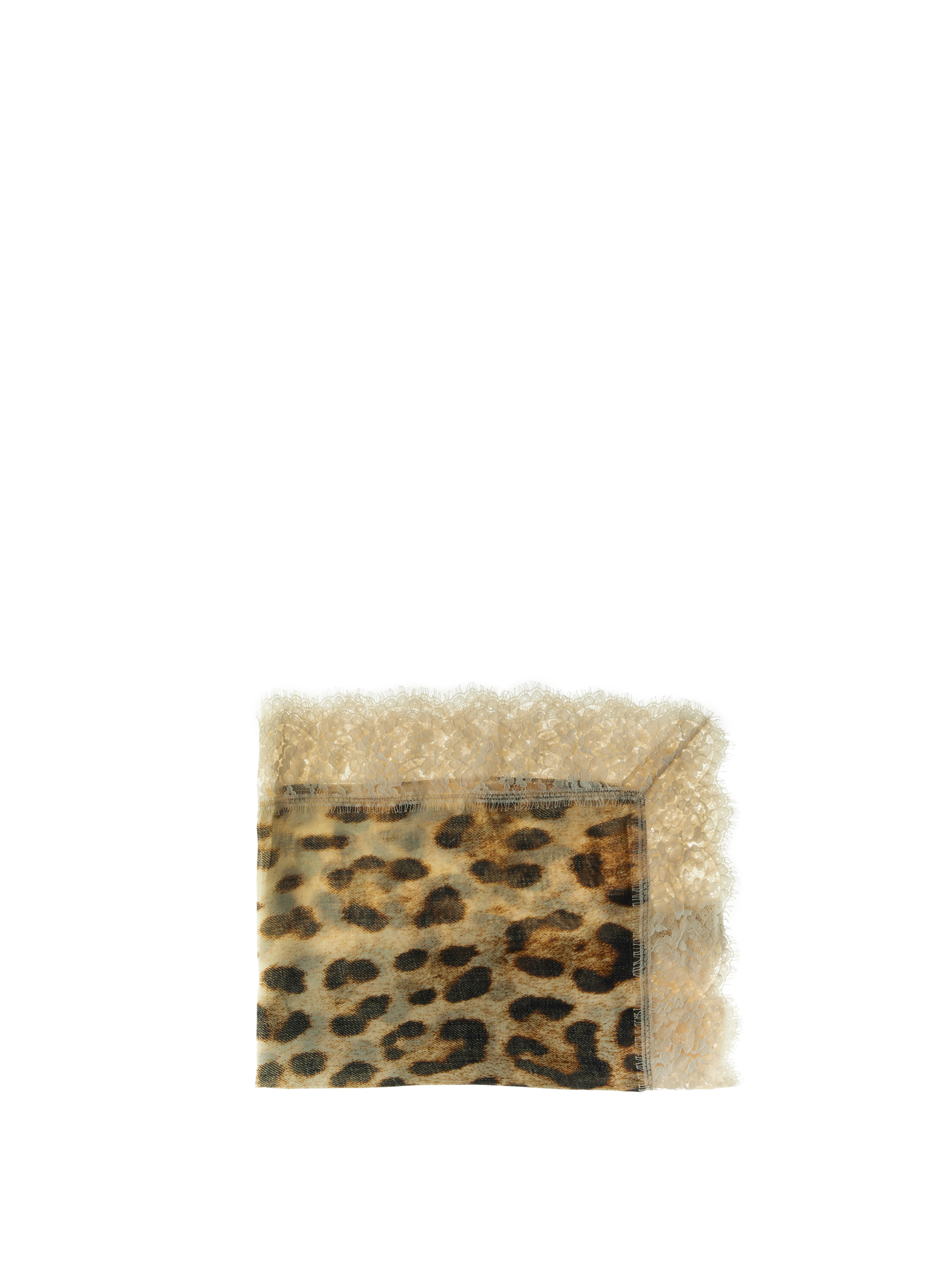 Foulard con pizzo BEIGE