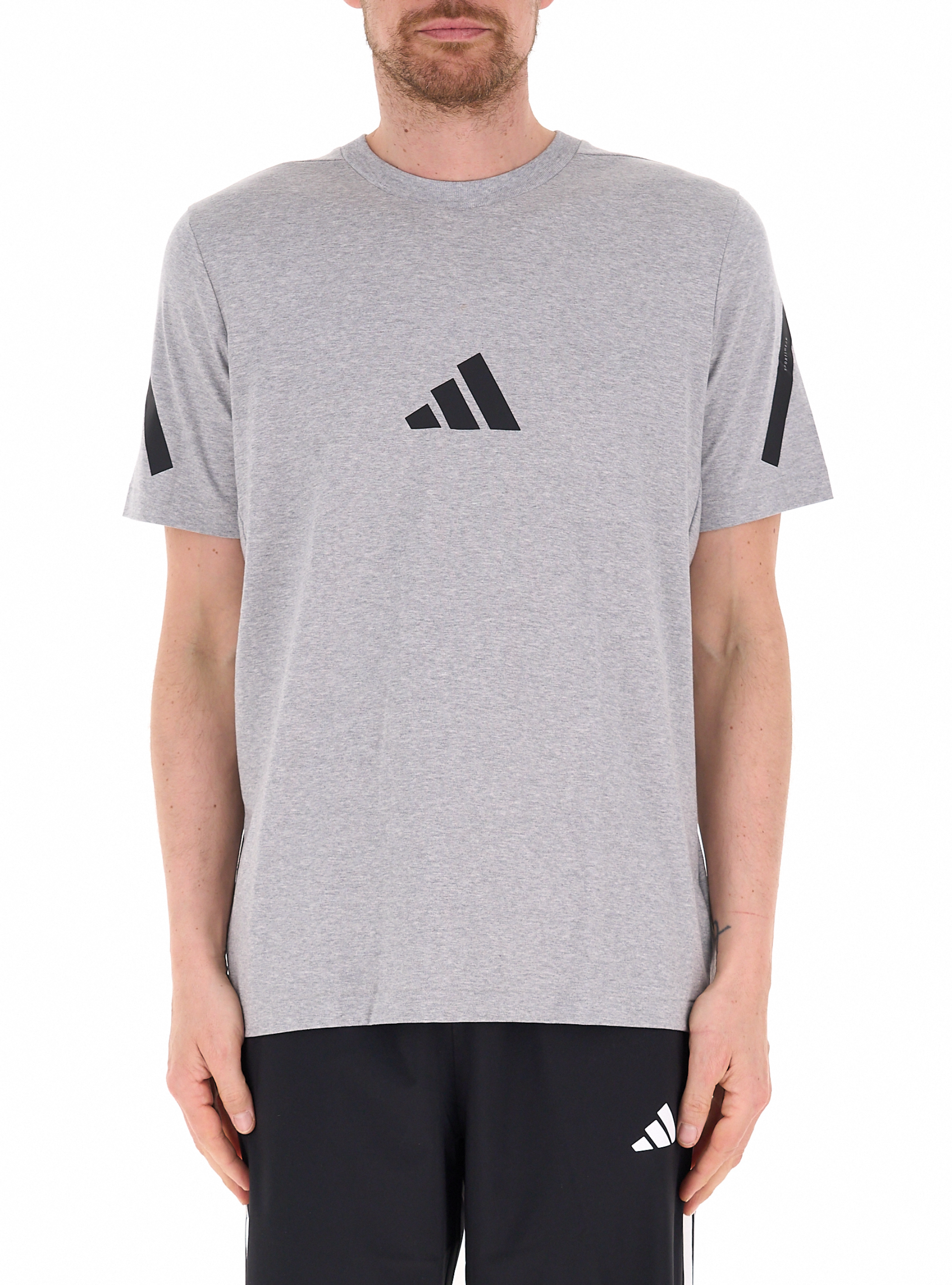 Adidas T-shirt girocollo GRIGIO