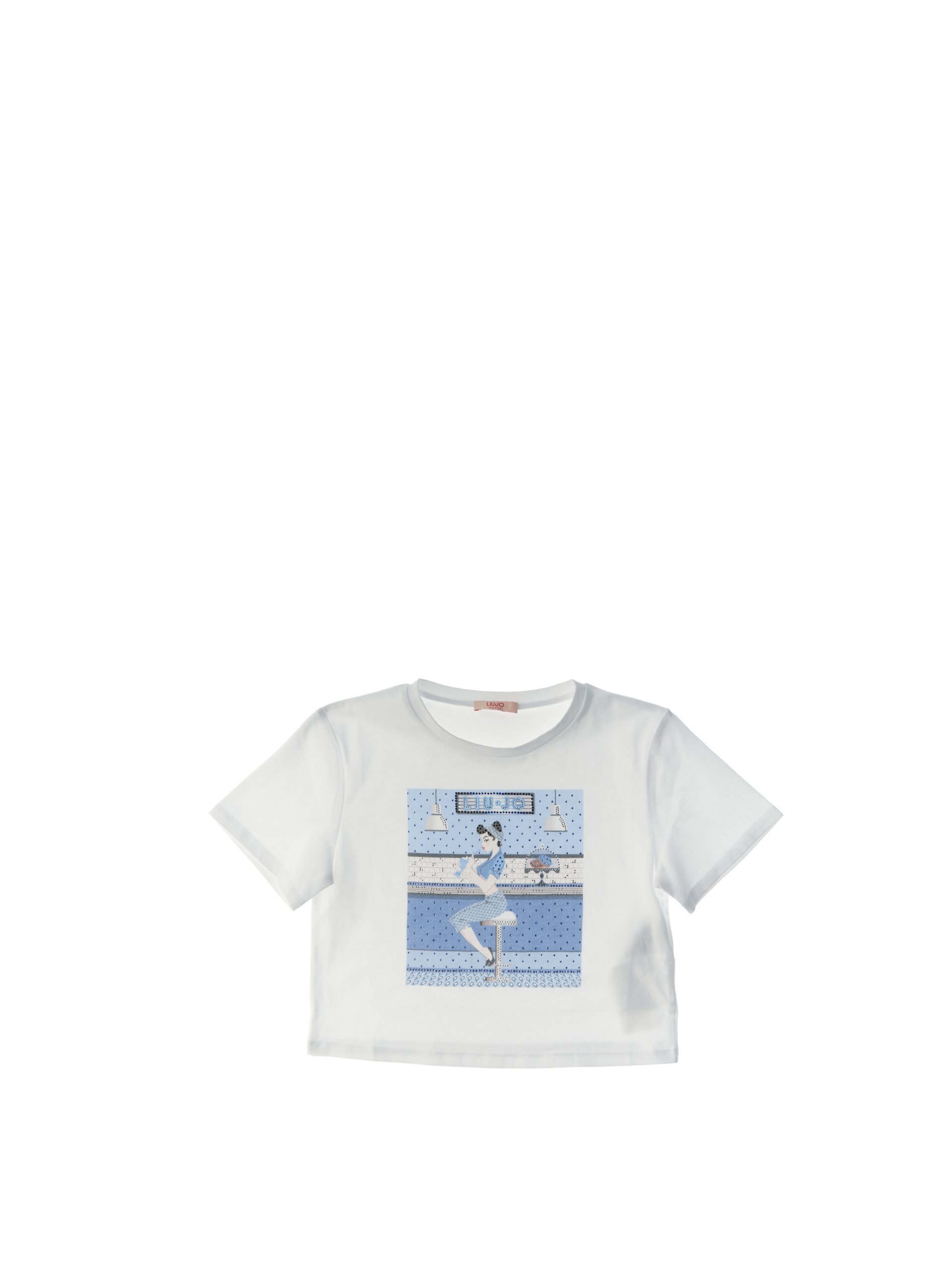 T-shirt girocollo JUNIOR BIANCO