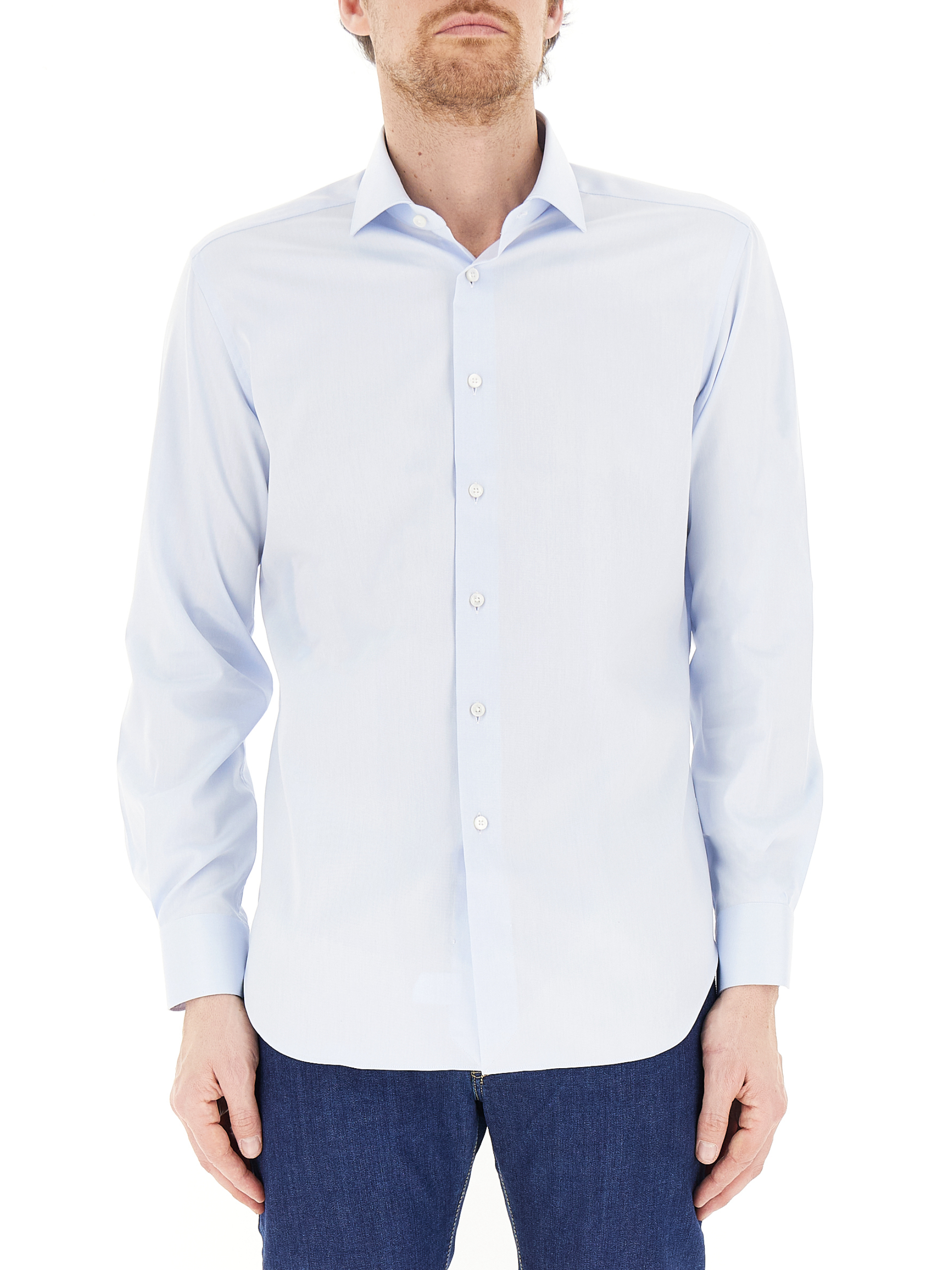 Camicia travel evolution fit AZZURRO CHIARO