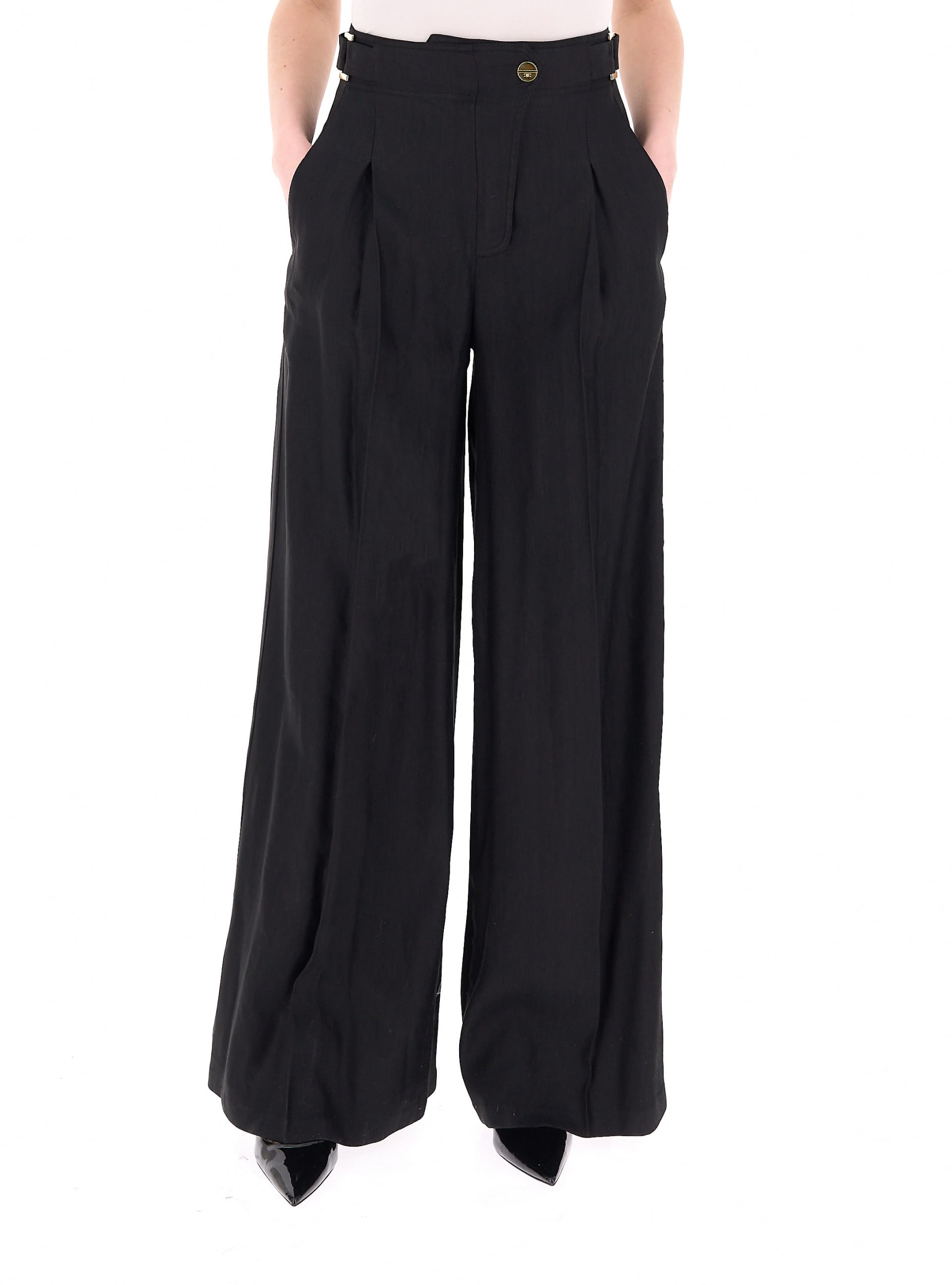 Pantalone wide leg NERO 38