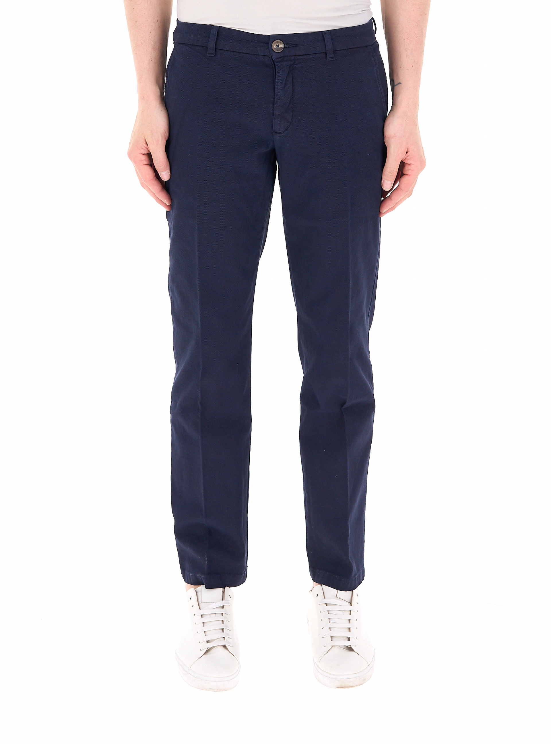 Guess Pantalone in cotone BLU NAVY