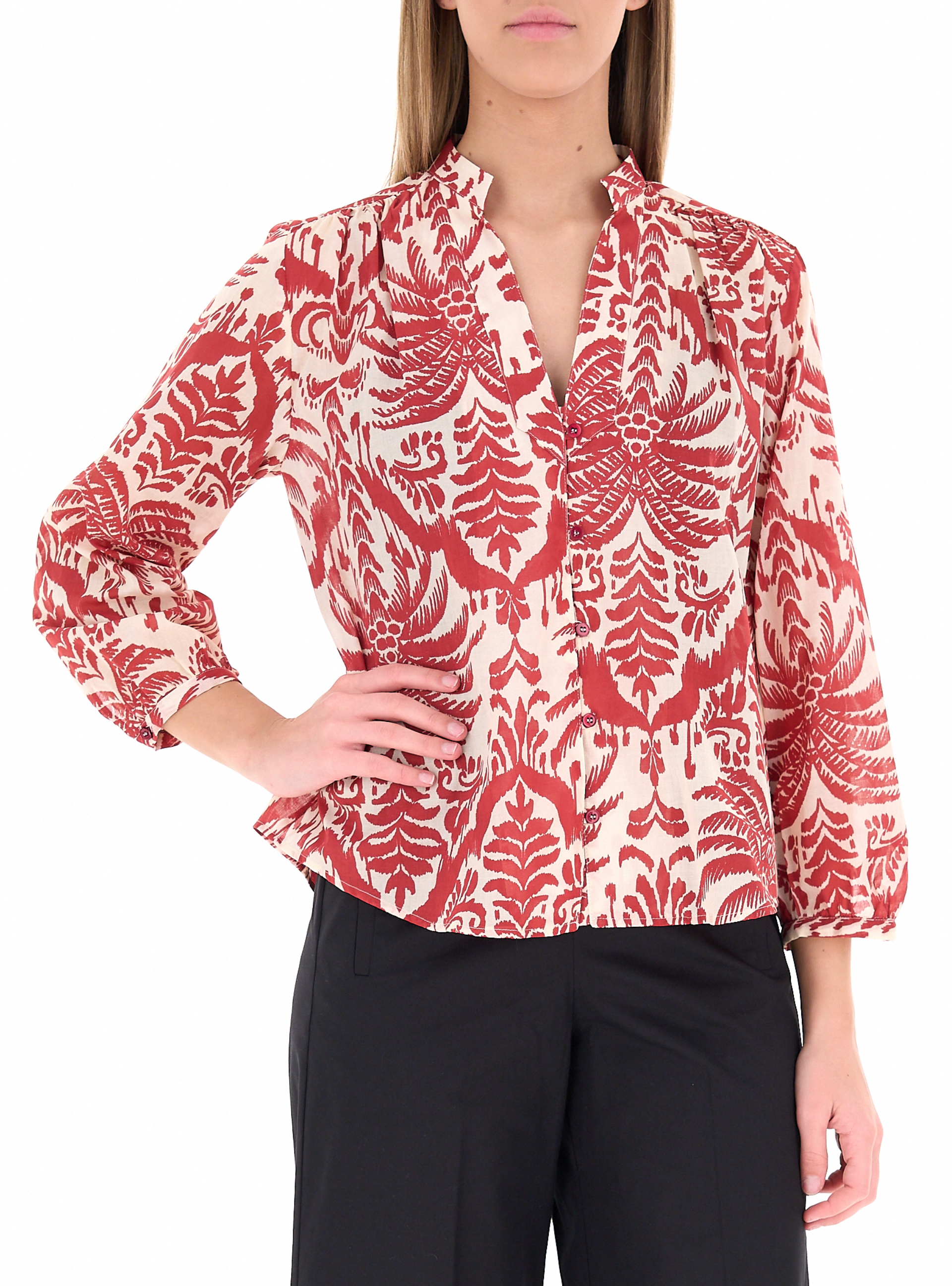 I BLUES Camicia in cotone ROSSO
