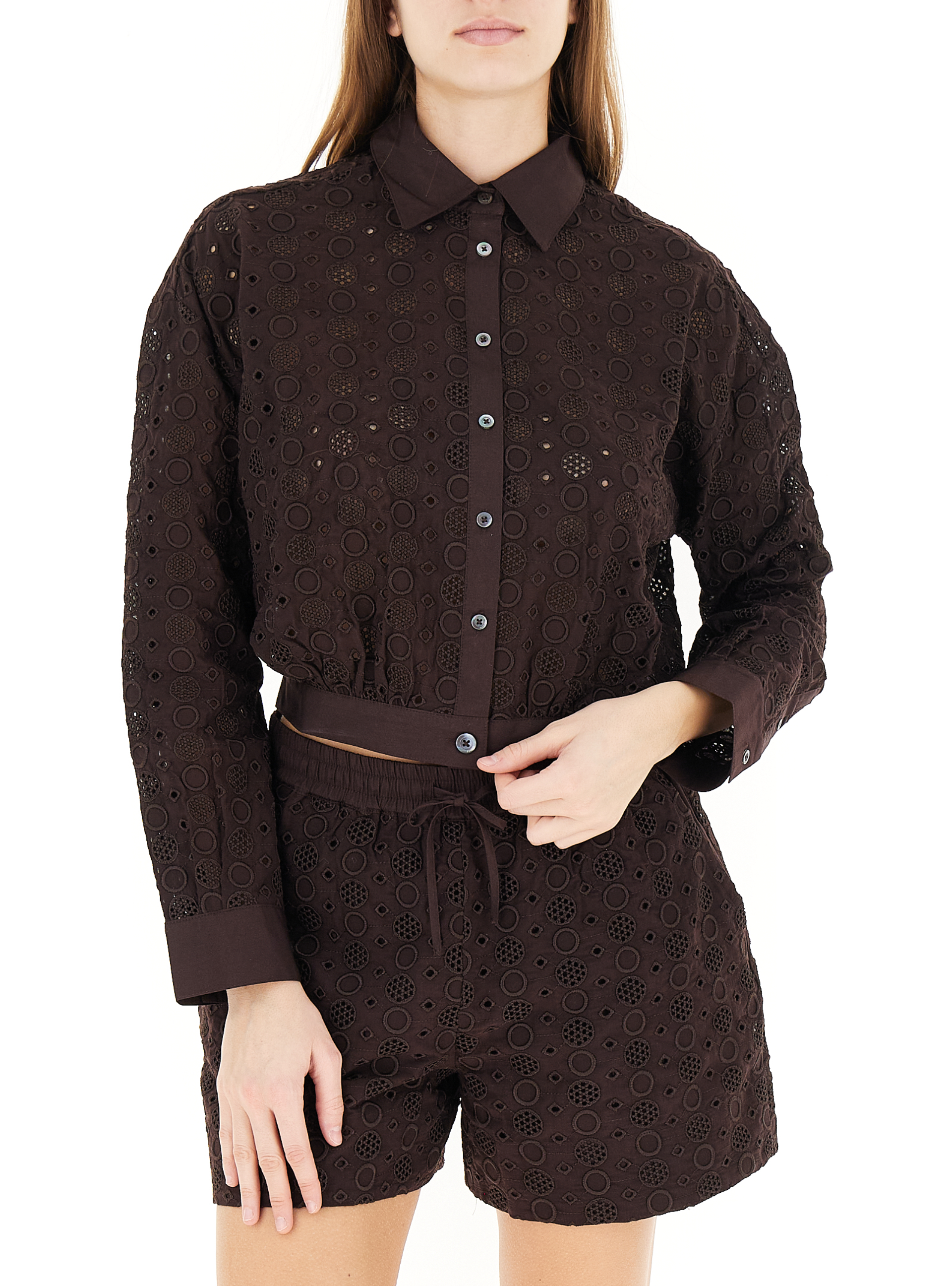 Camicia traforata TESTA DI MORO 44