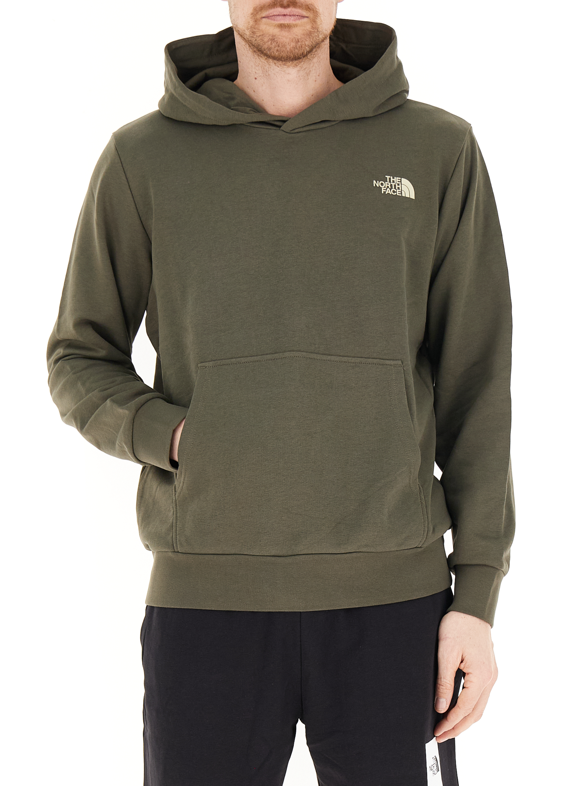 Felpa con cappuccio VERDE SCURO XL