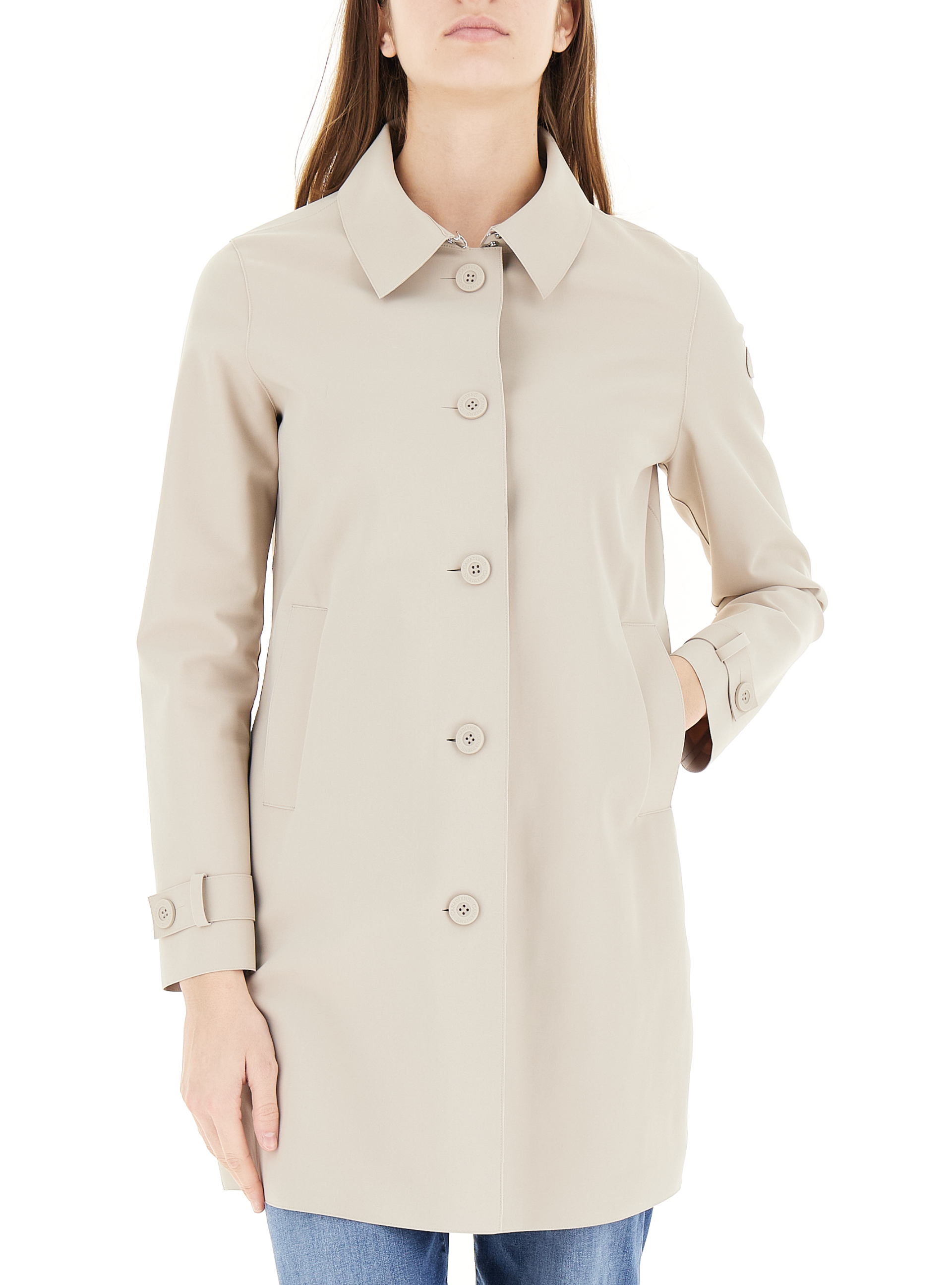 CANADIENS Trench monopetto BEIGE