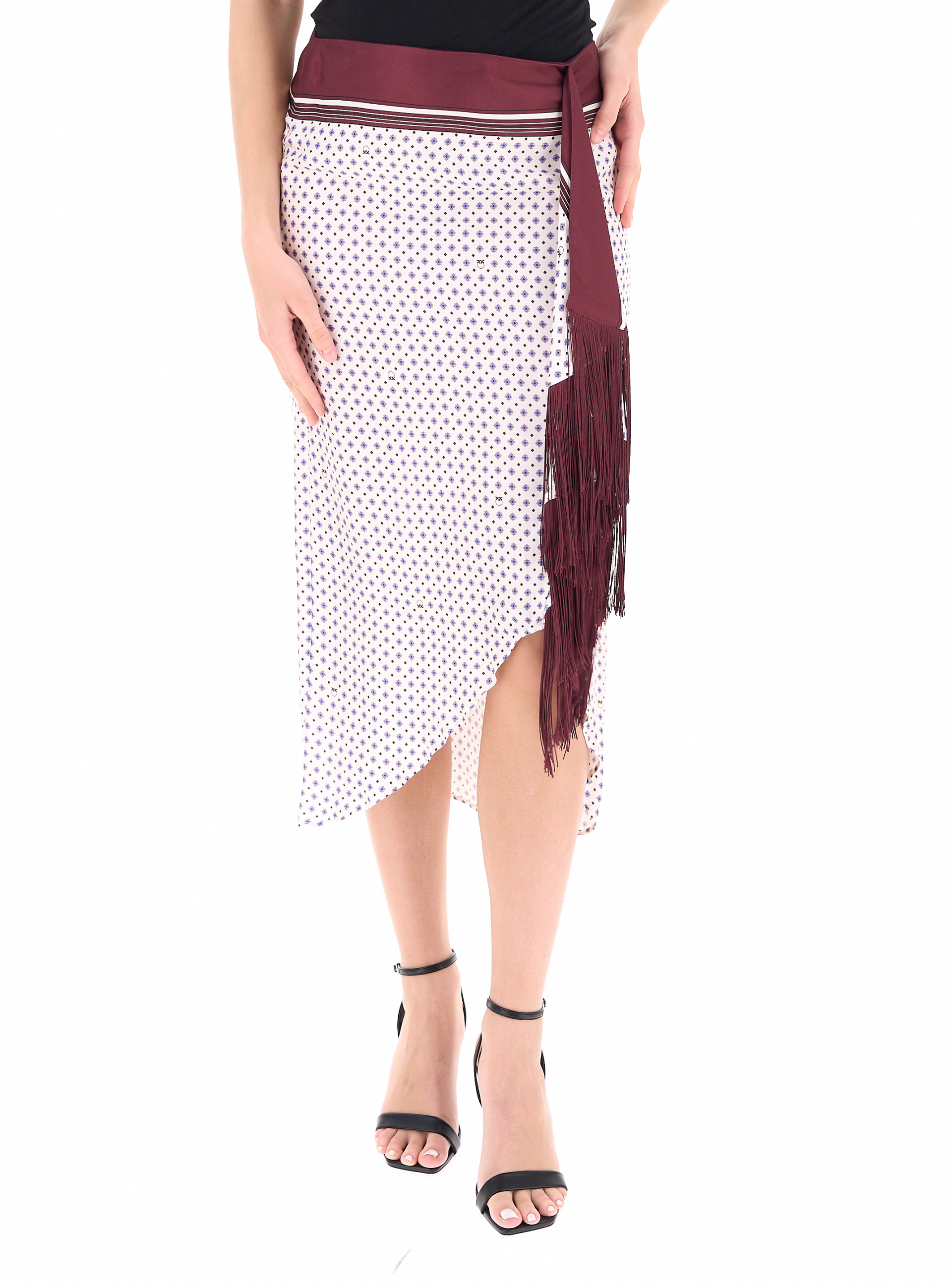 Pinko Gonna in viscosa BORDEAUX
