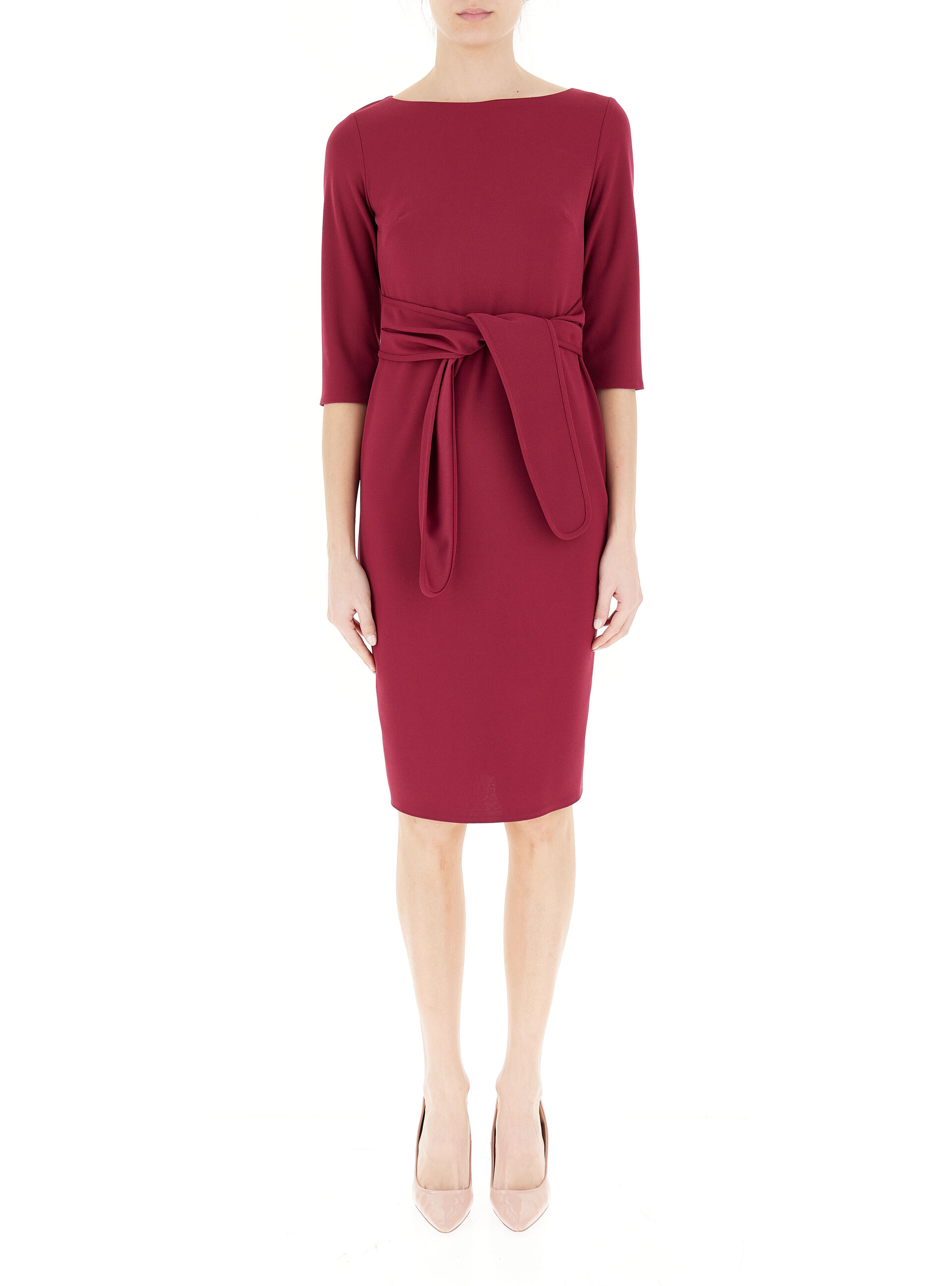 Abito con cintura BORDEAUX XL