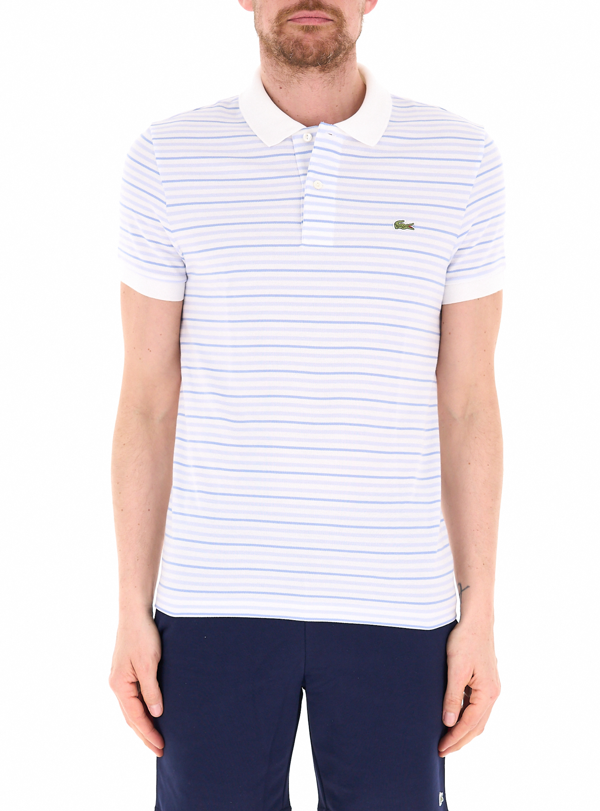 Lacoste Polo in cotone AZZURRO