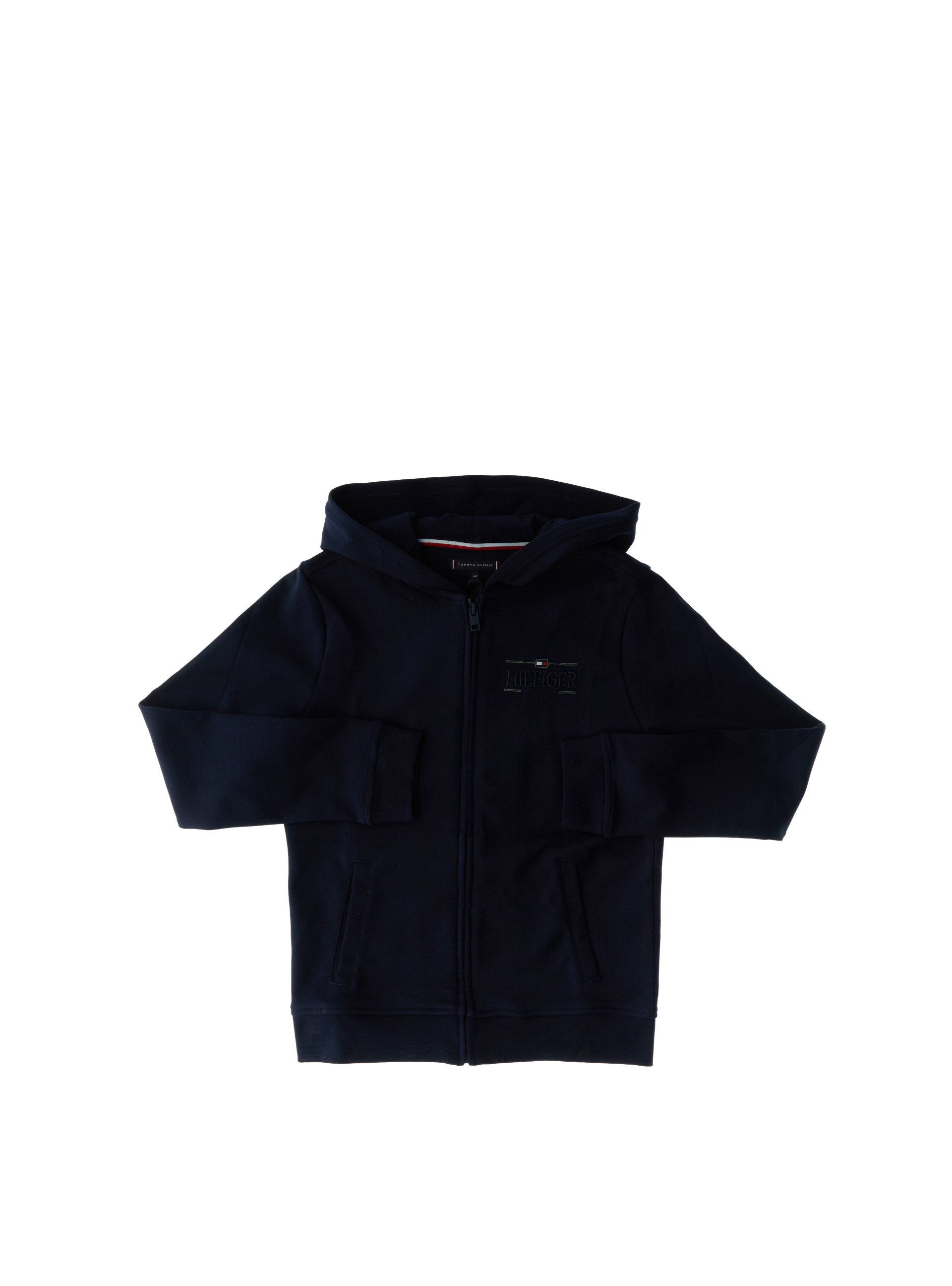 Felpa con zip BLU NAVY