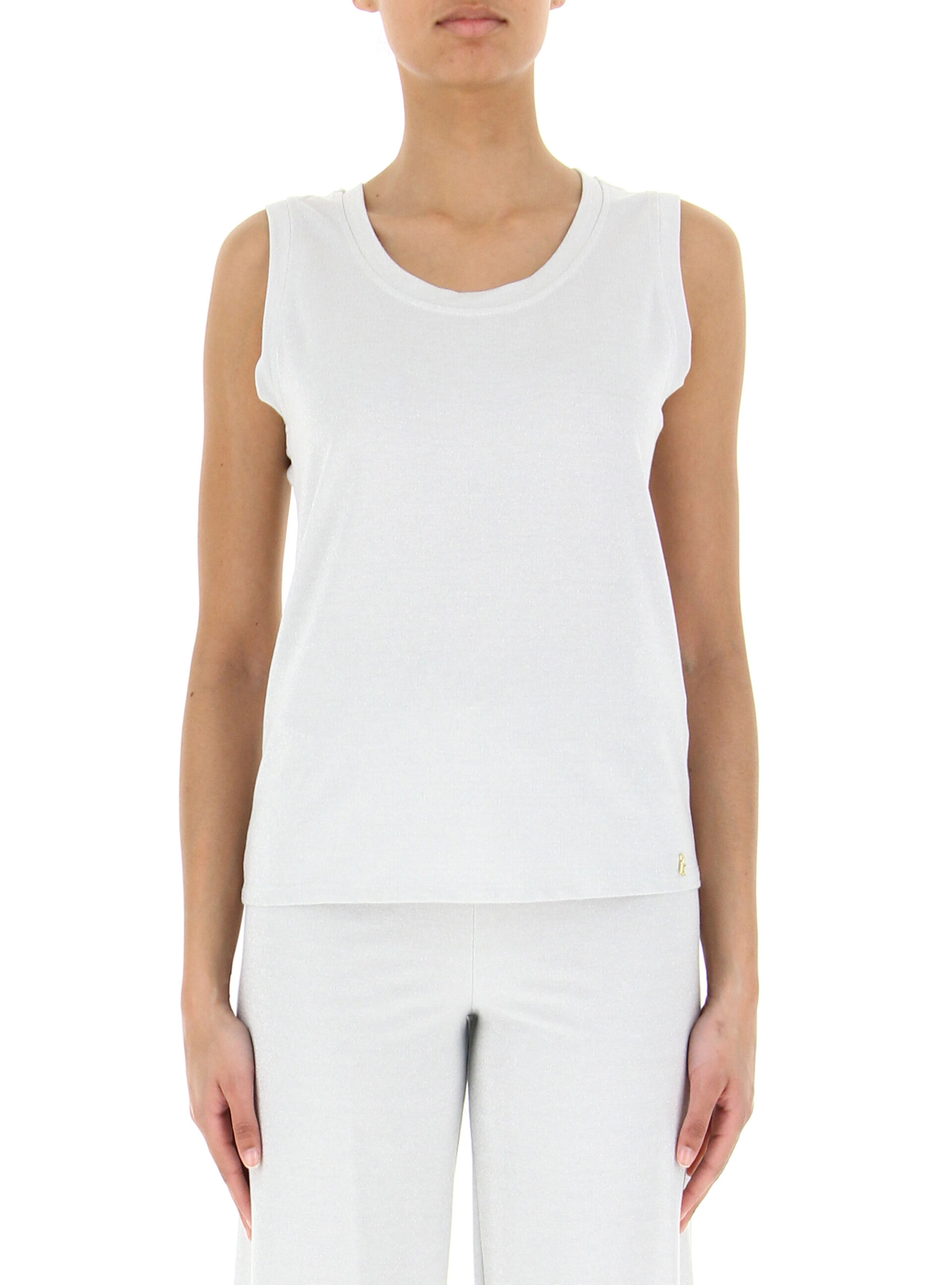 KOCCA Top inserti lurex GRIGIO L
