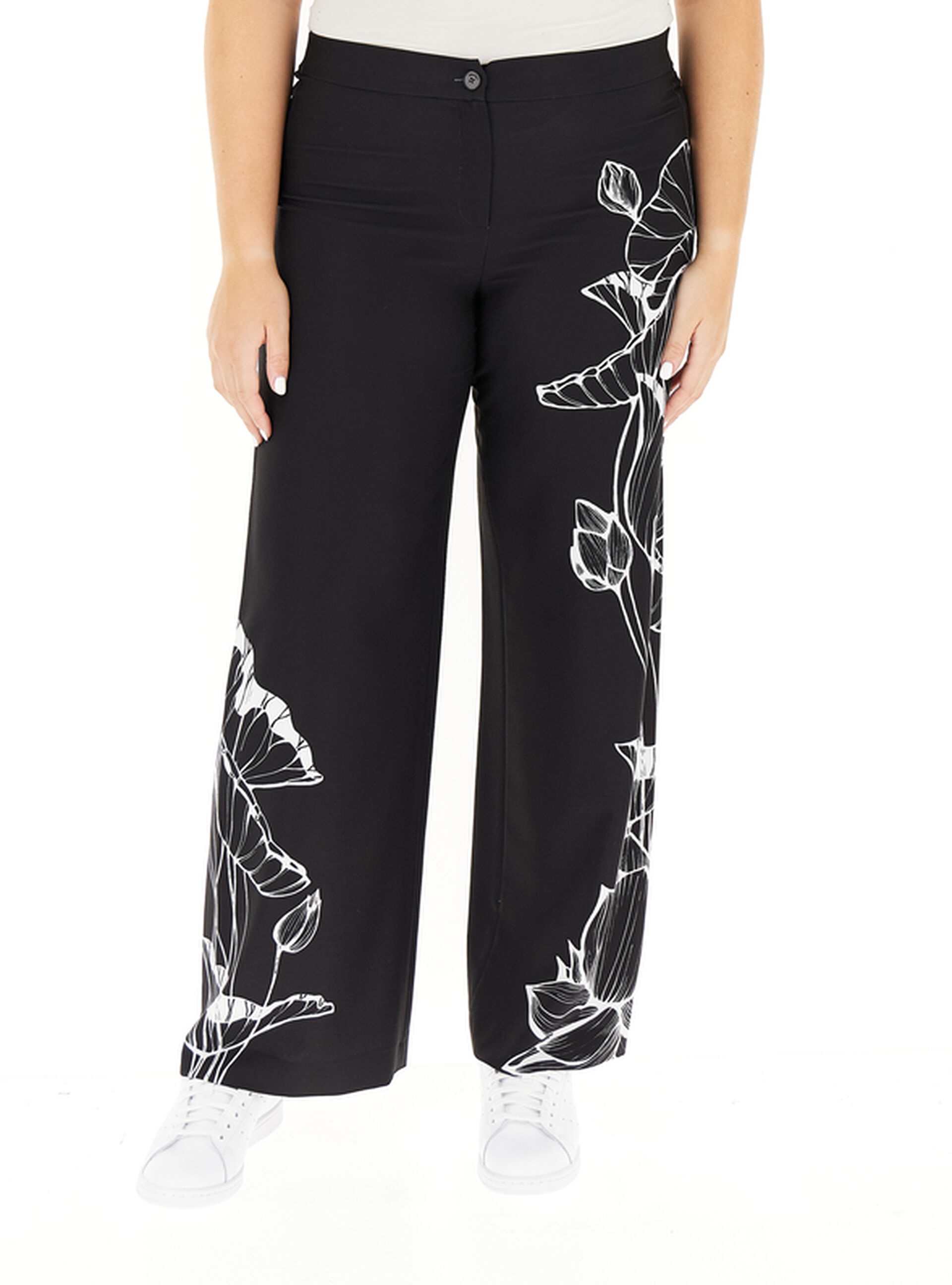 Pantalone con stampa NERO