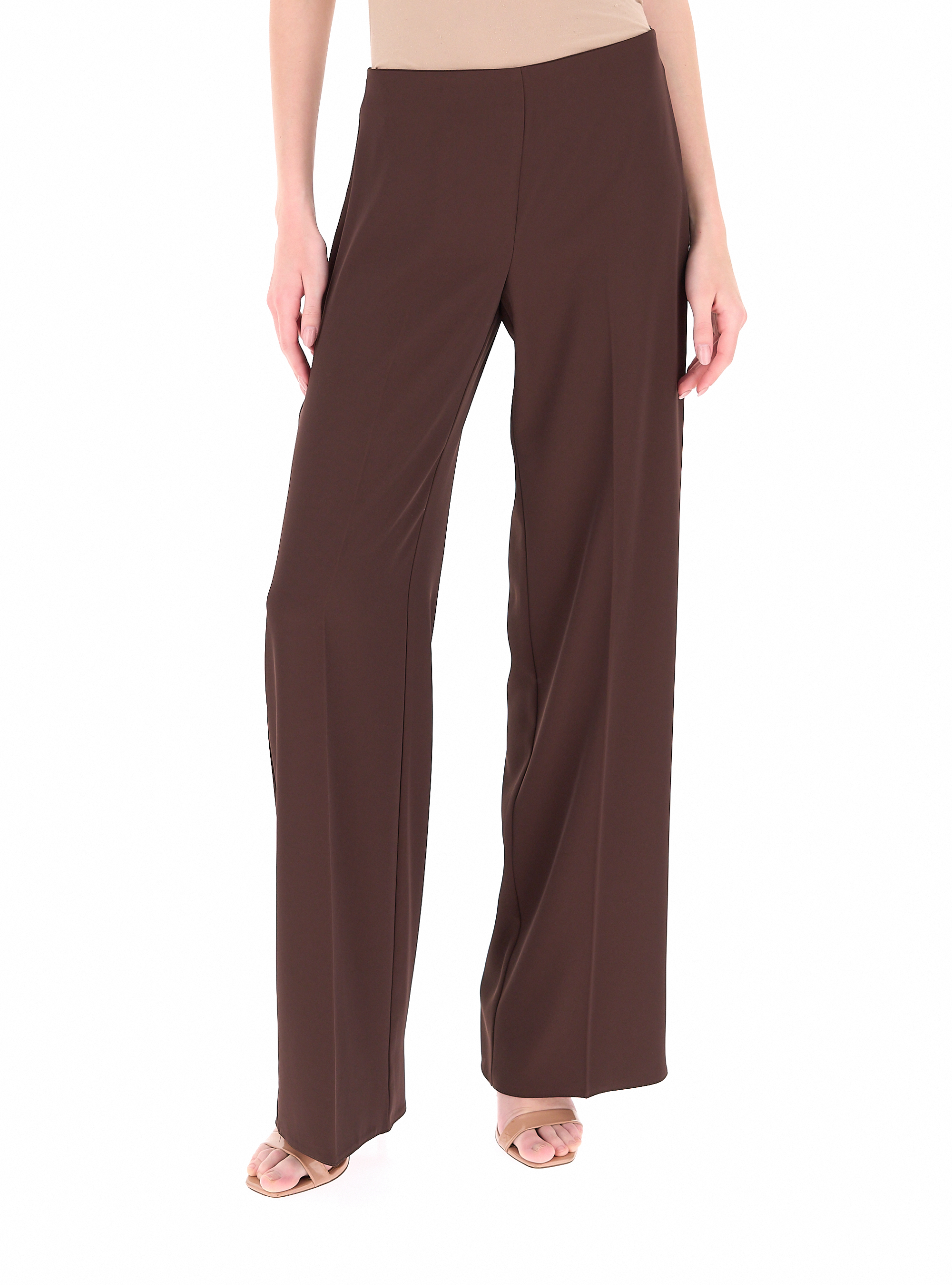 Pantalone flare MARRONE M