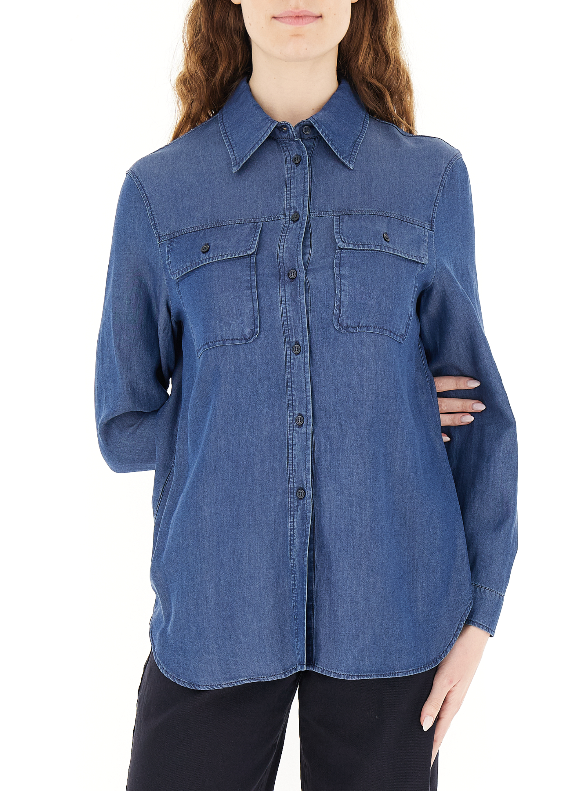 Camicia in lyocell BLU 46