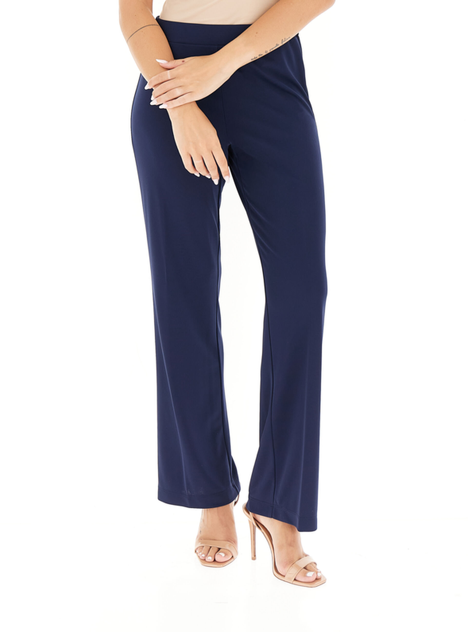 Pantalone wide leg BLU NAVY