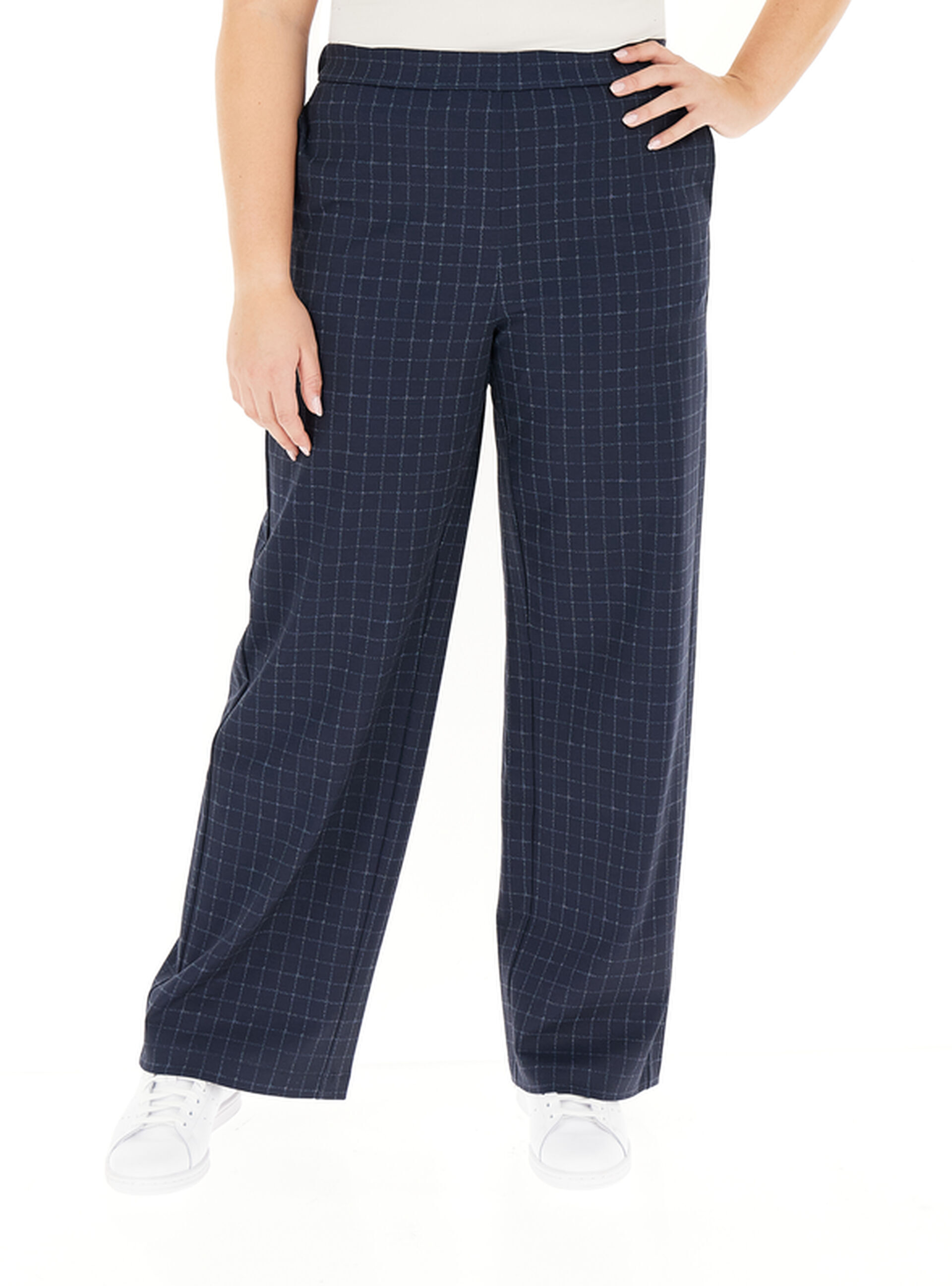 Pantalone wide leg BLU NAVY M