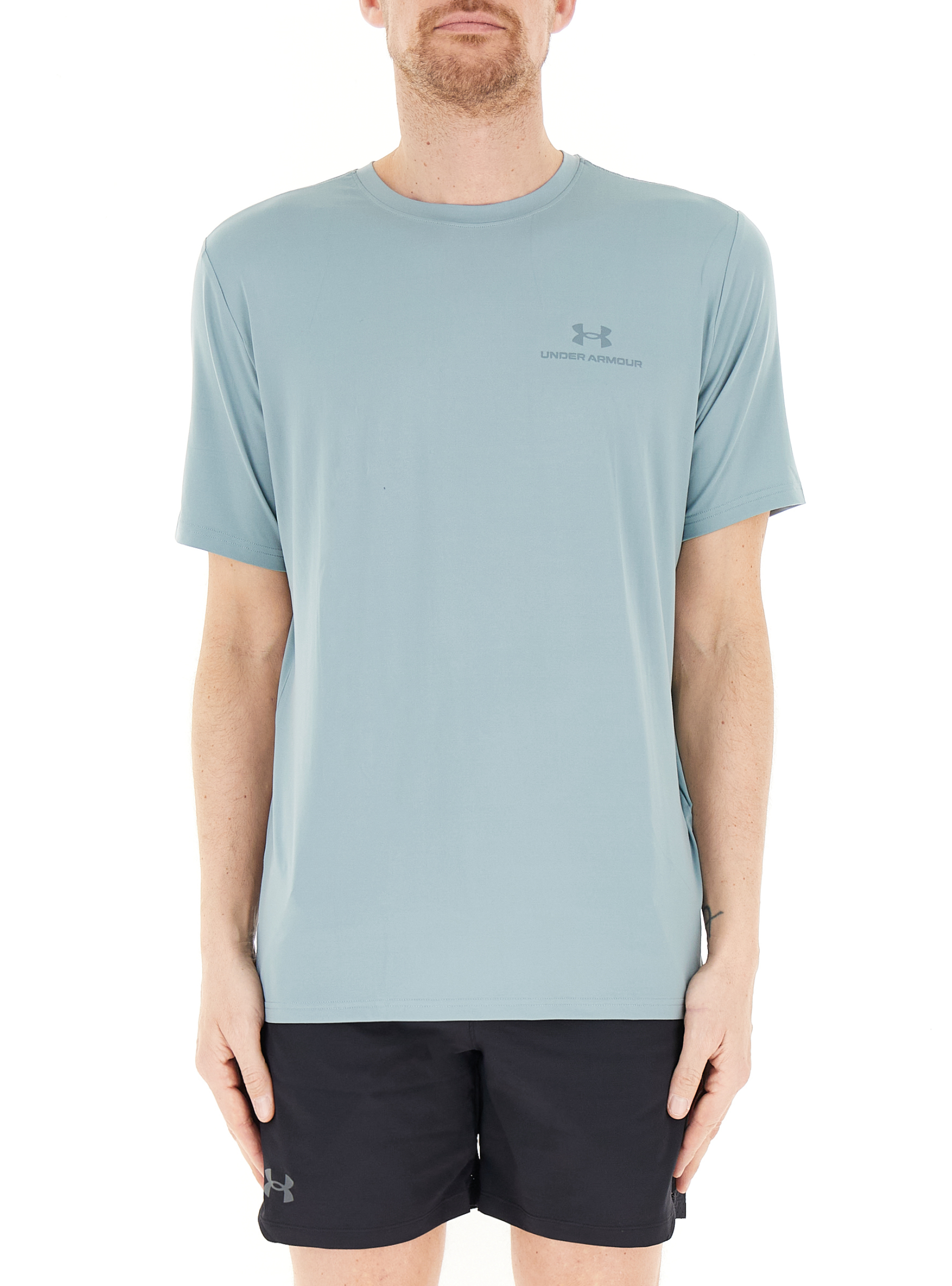 T-shirt tessuto tecnico AZZURRO POLVERE