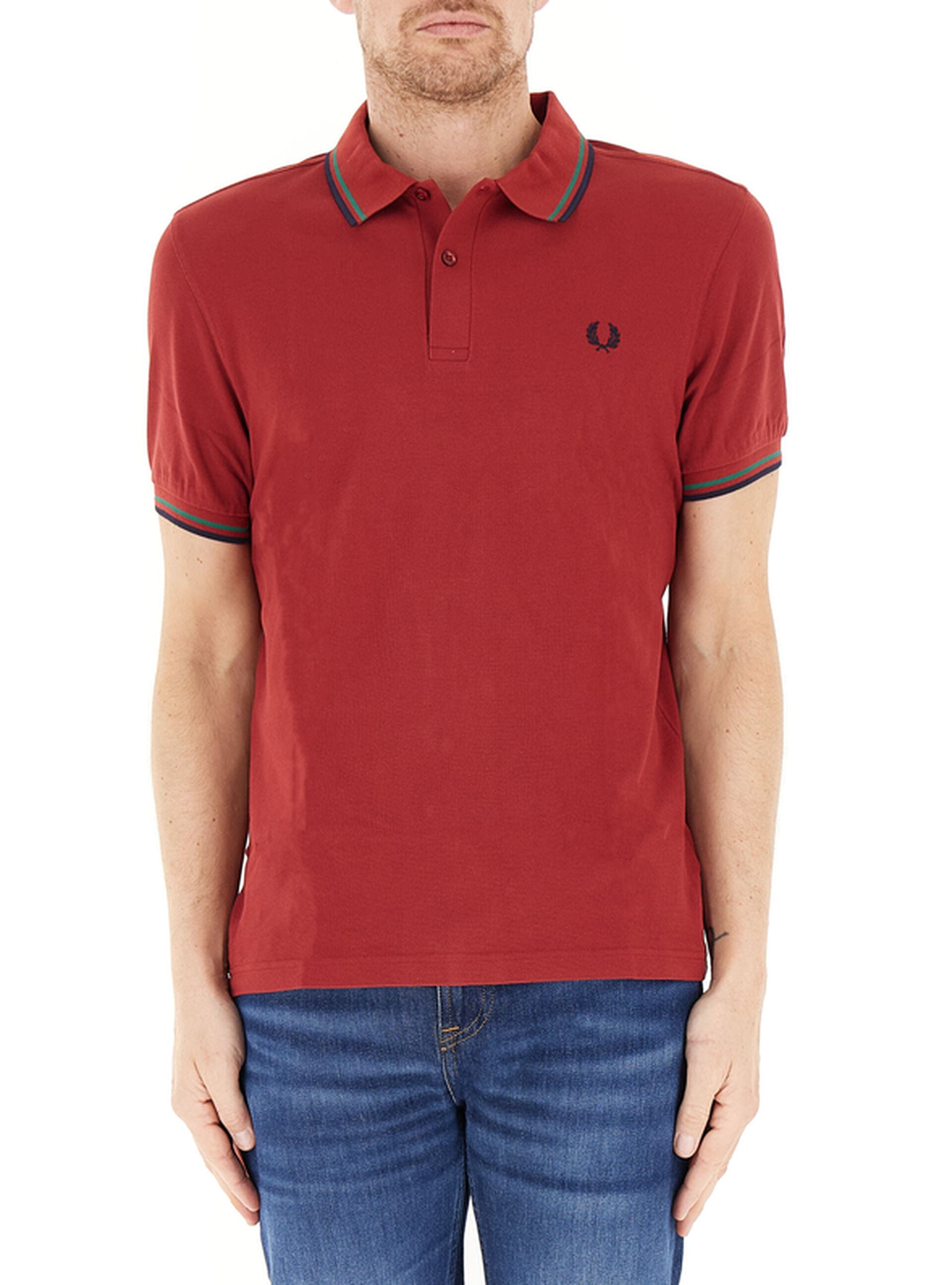 Fred Perry Polo cotone ROSSO