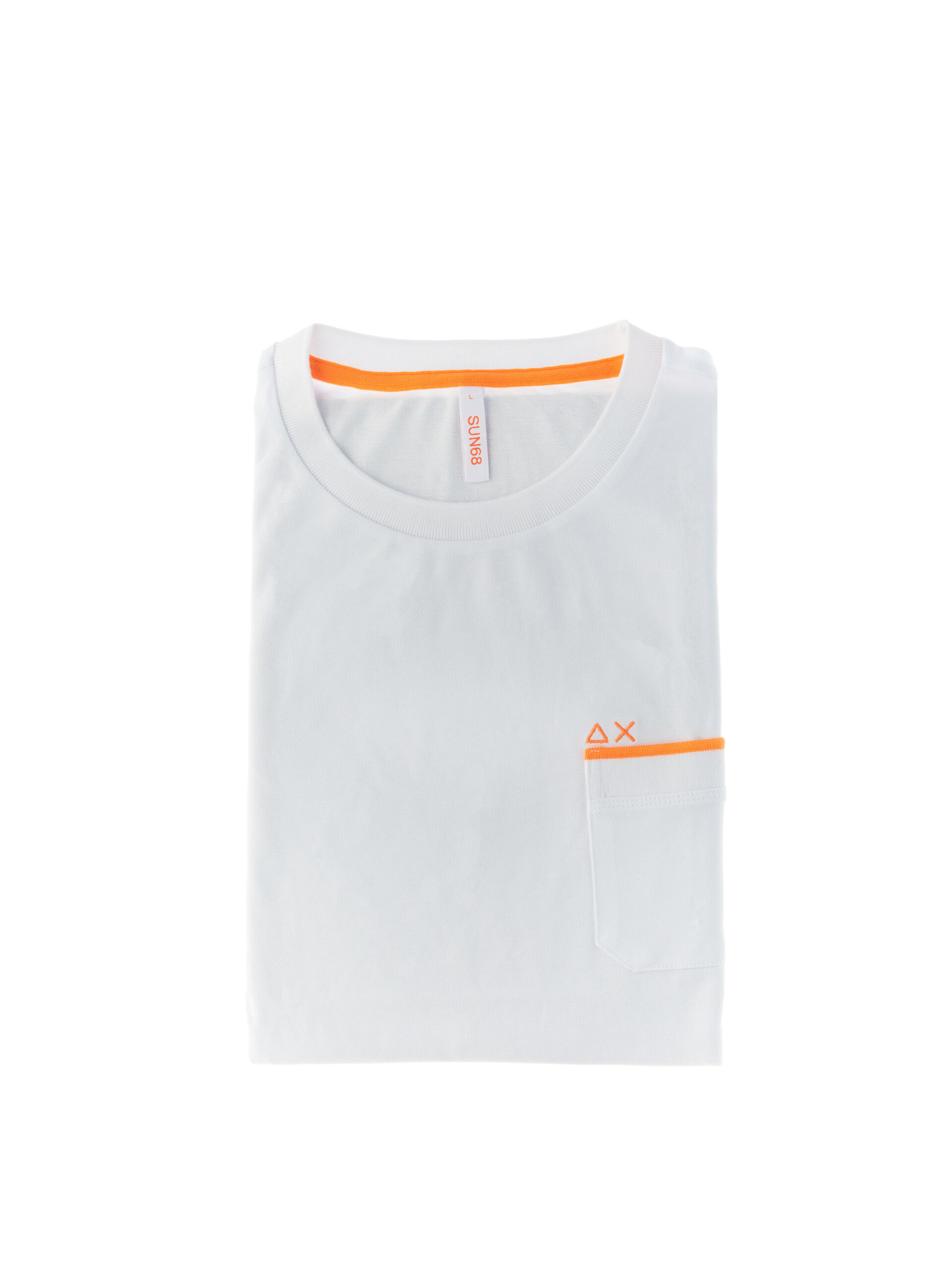 SUN68 T-shirt in piqué BIANCO