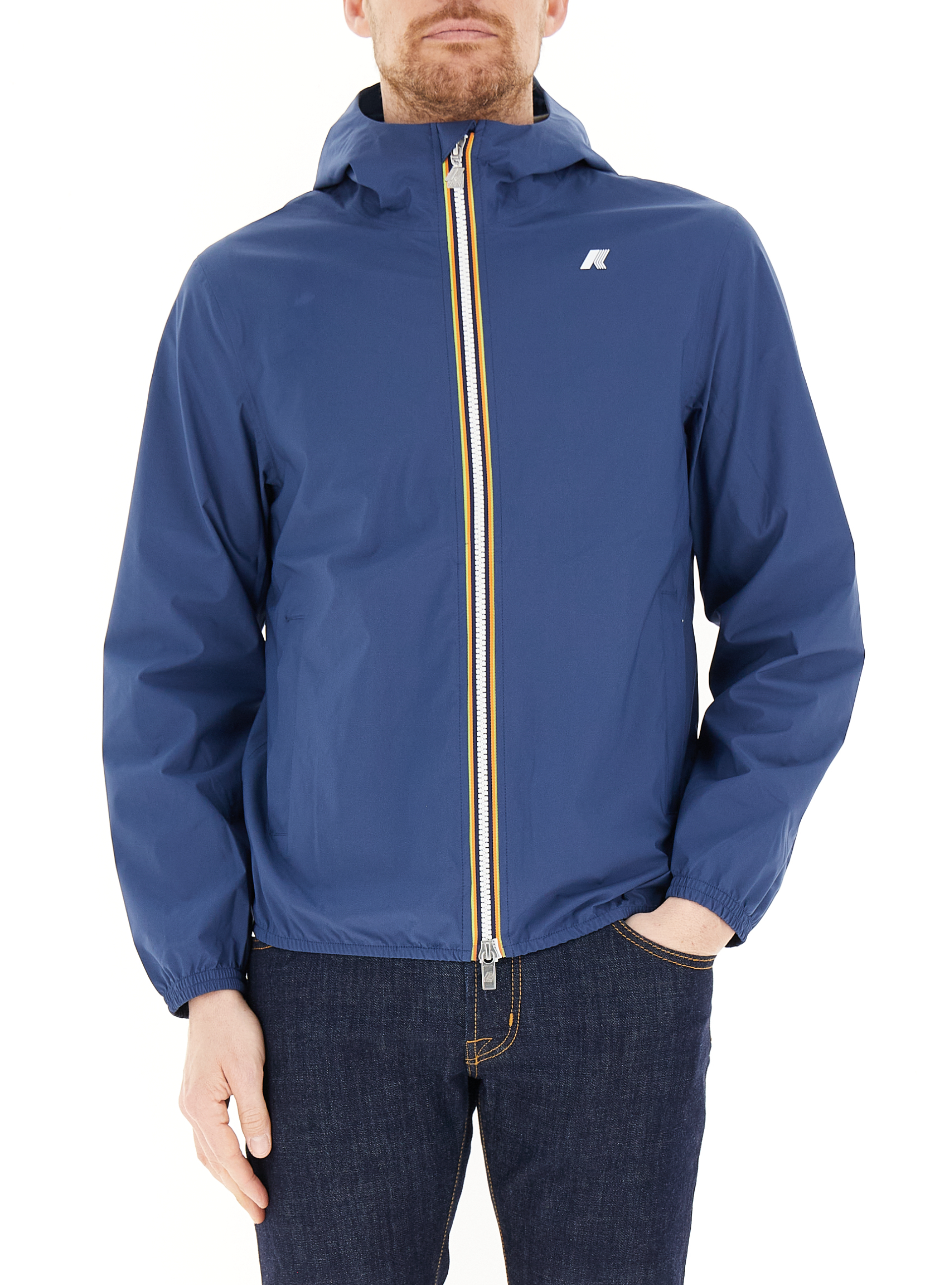 K-way Giubbino con cappuccio BLU