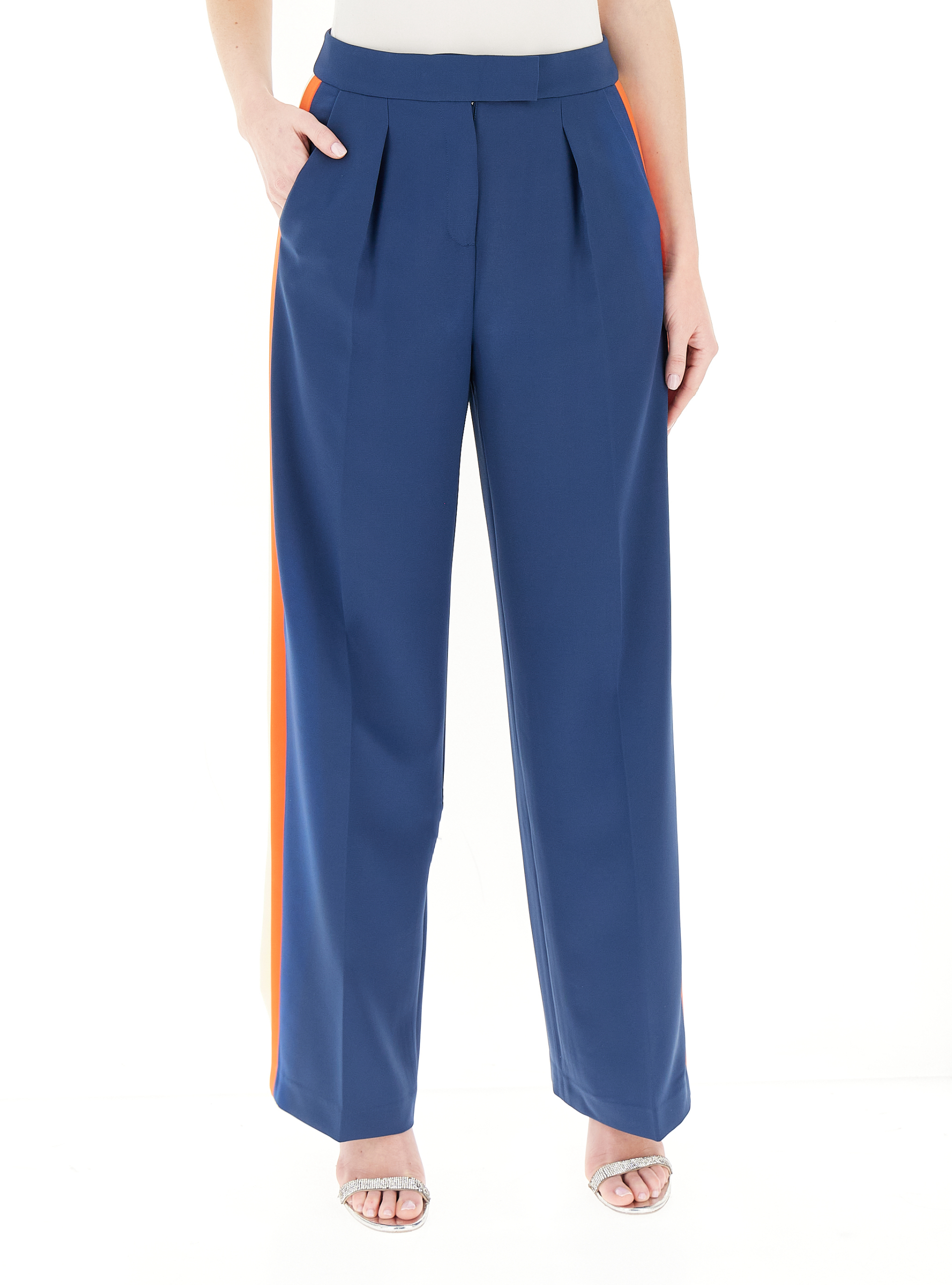 Pantalone pinces BLU CHIARO