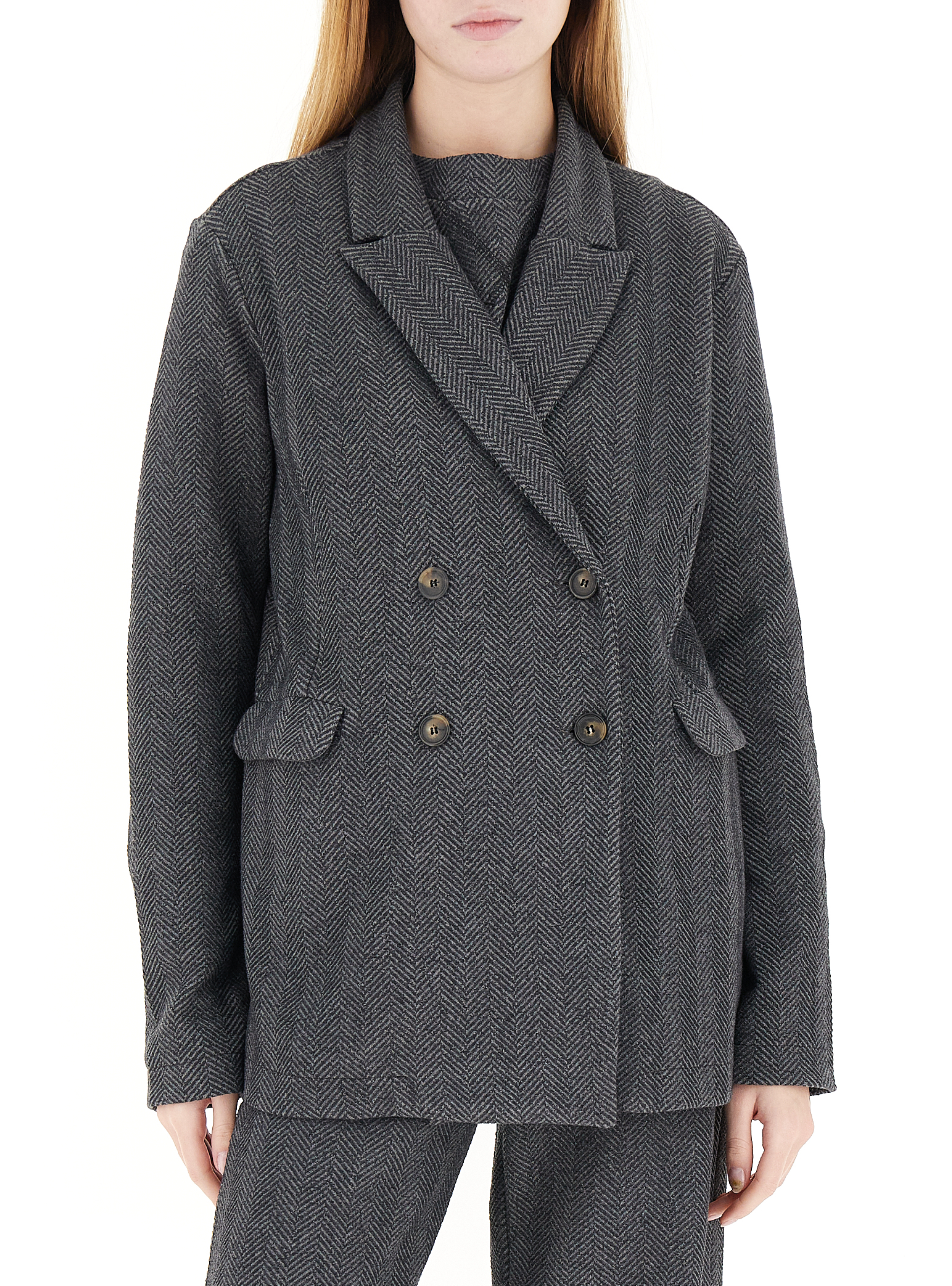 Blazer doppiopetto GRIGIO SCURO L