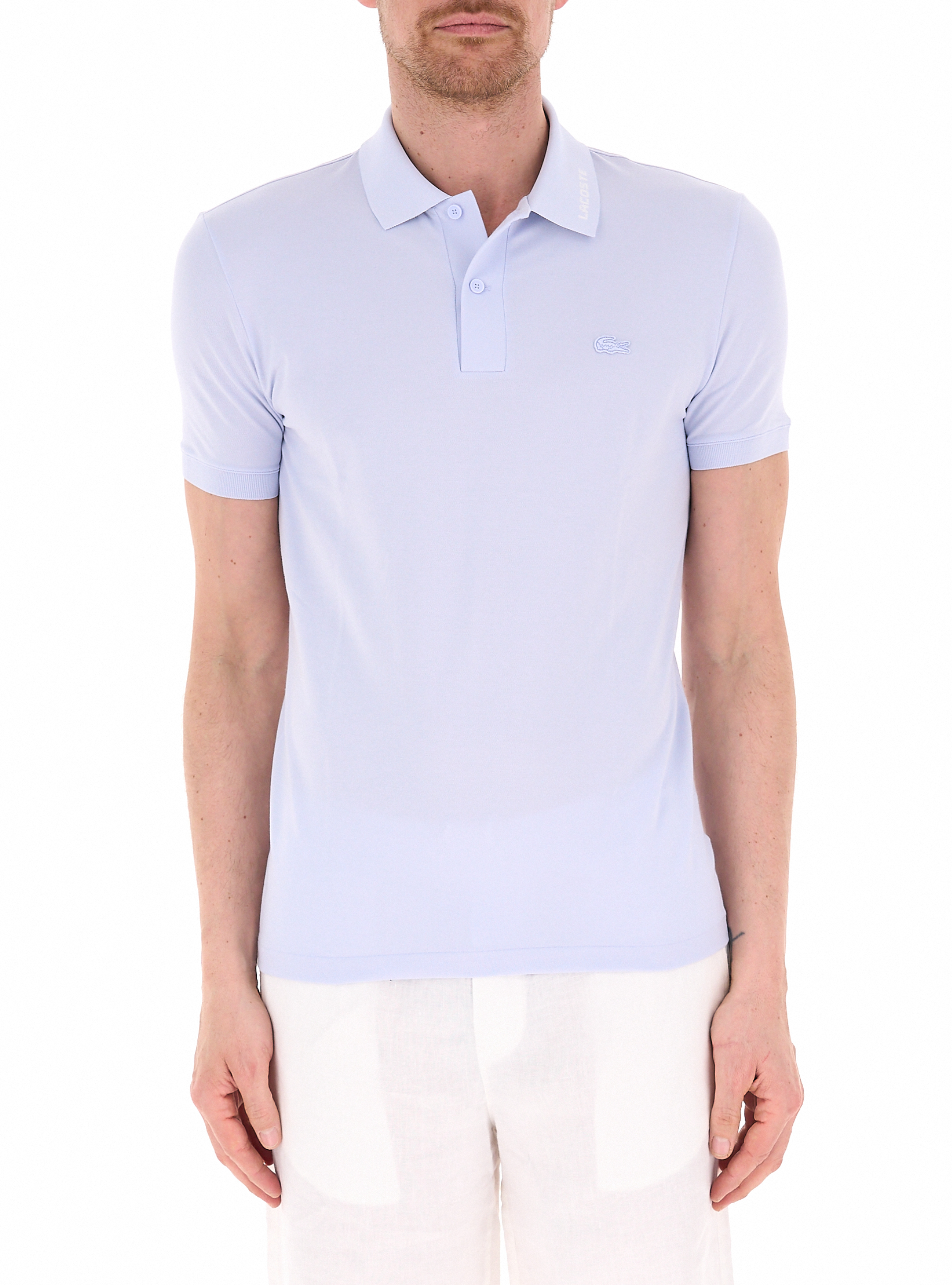 Polo misto cotone AZZURRO CHIARO 7
