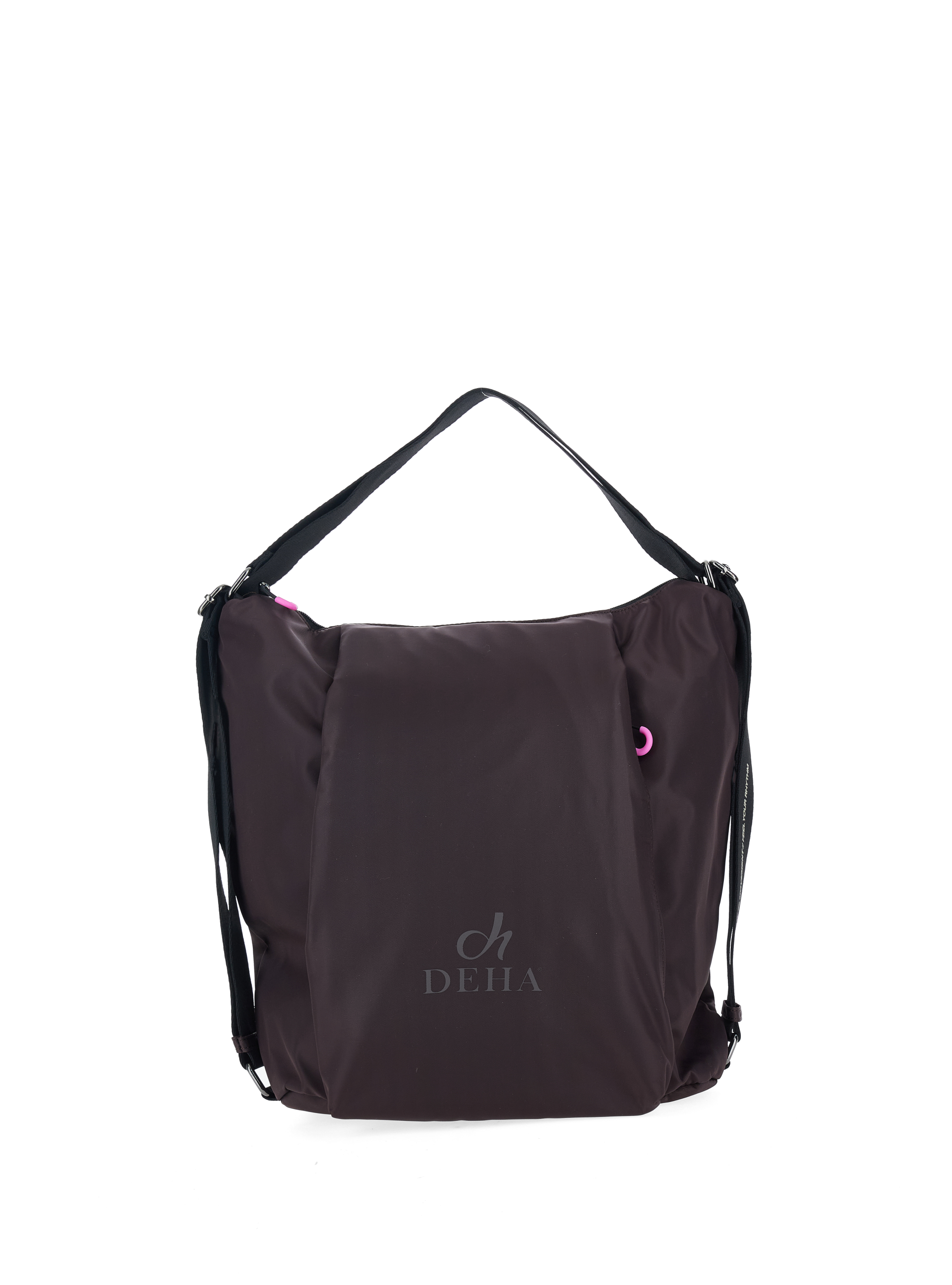 DEHA Borsa zaino in nylon MARRONE