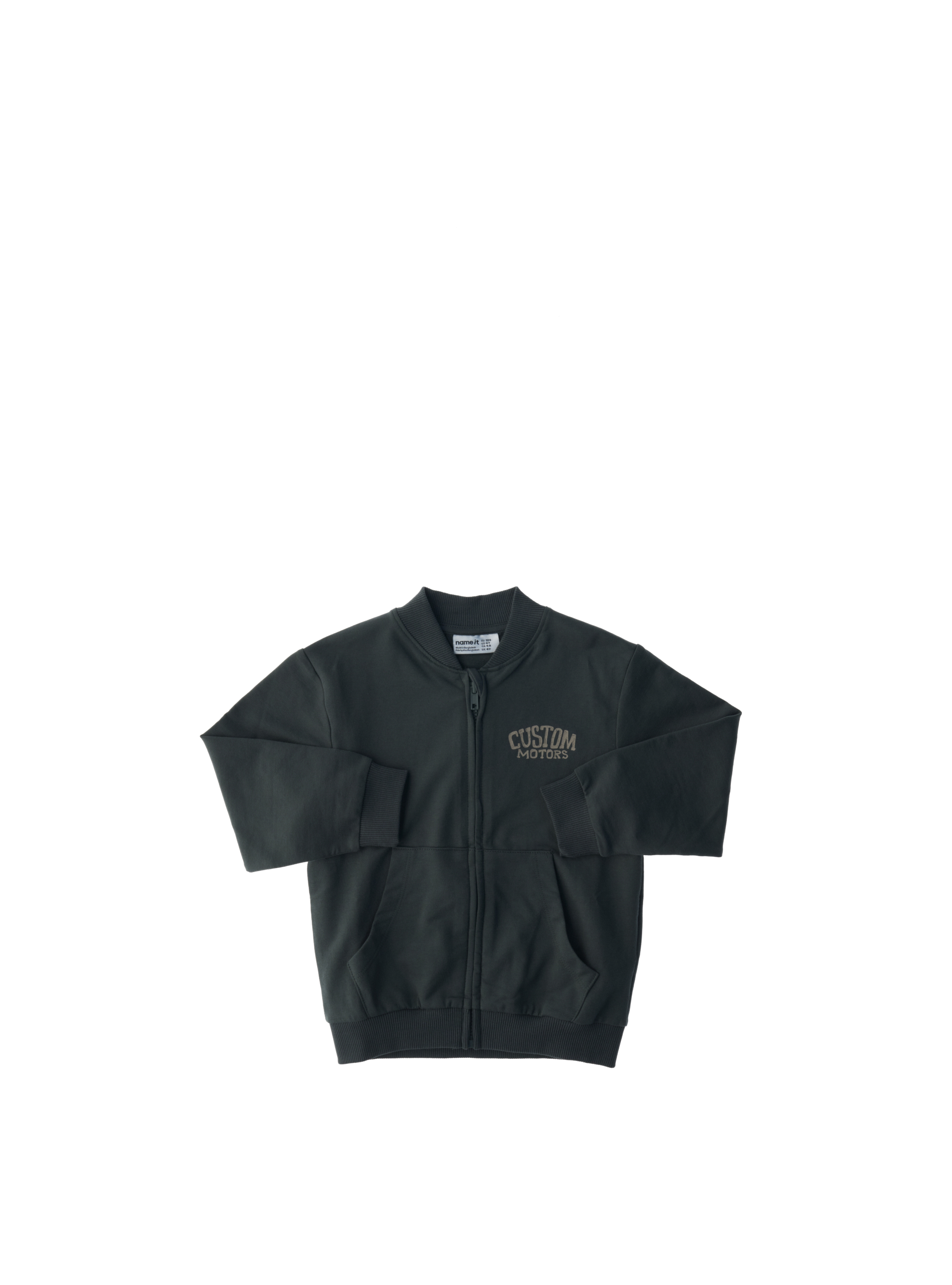 Name it Felpa con zip VERDE SCURO