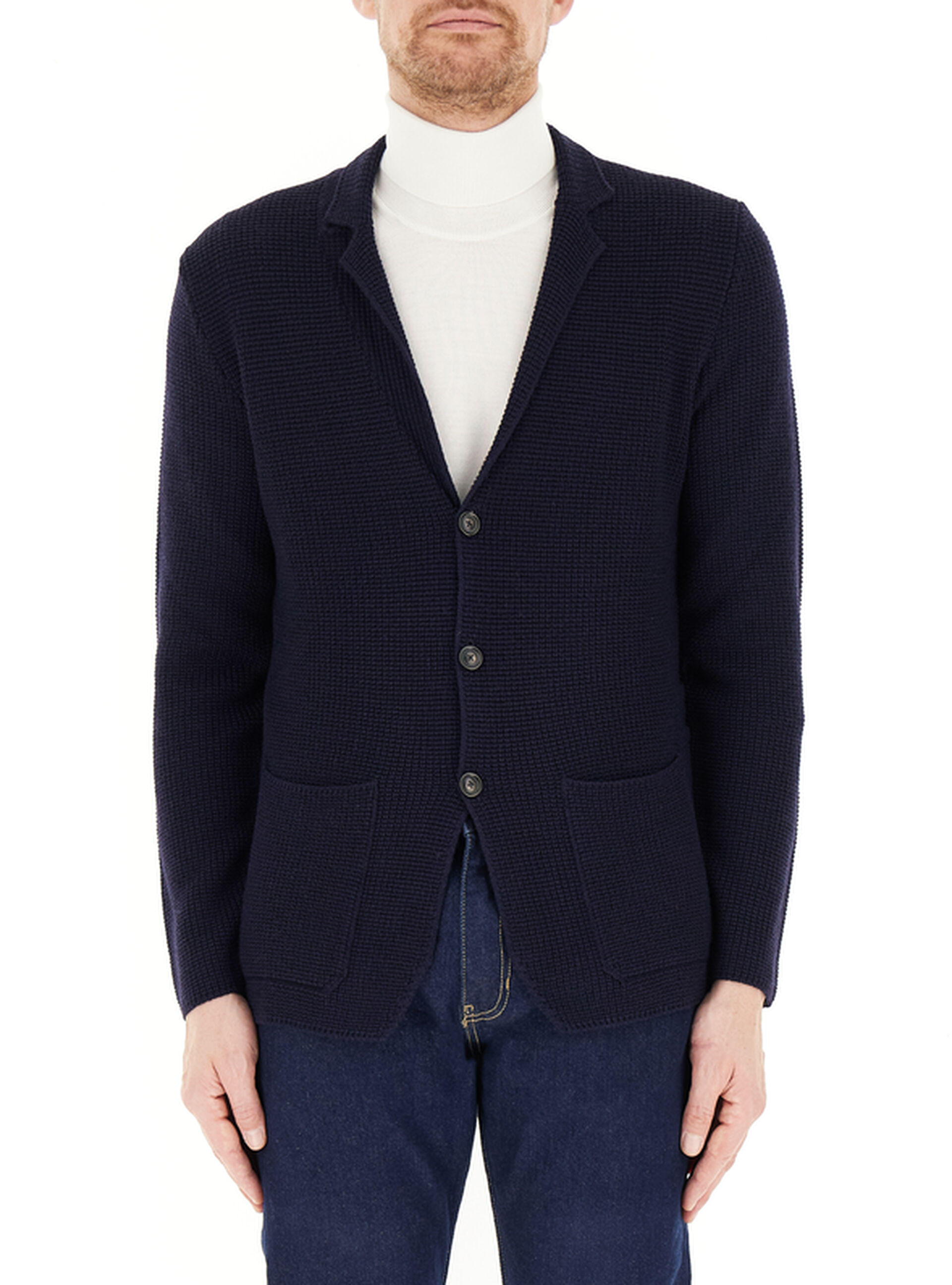 Cardigan misto lana BLU NAVY