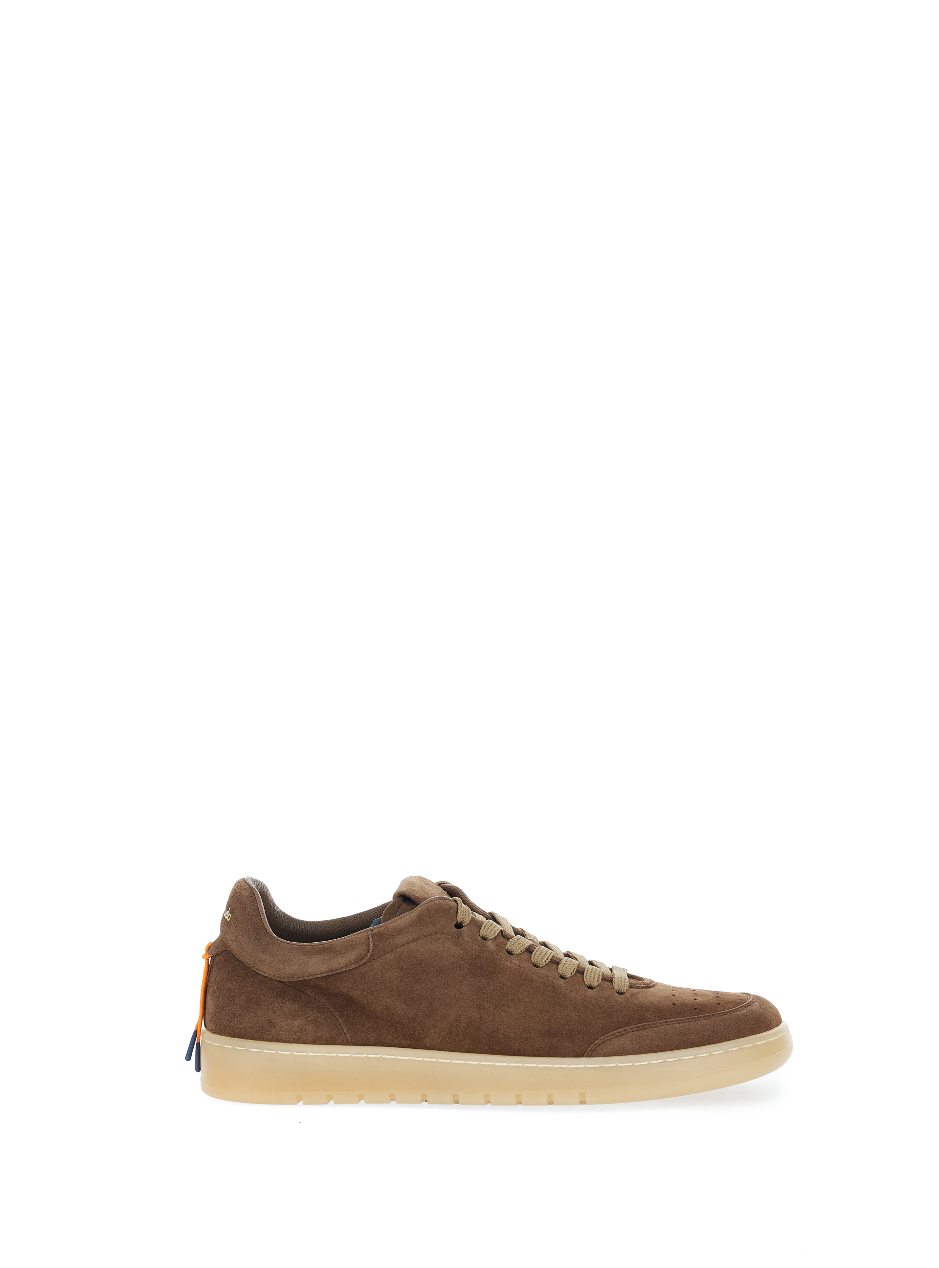 Sneakers pelle scamosciata MARRONE
