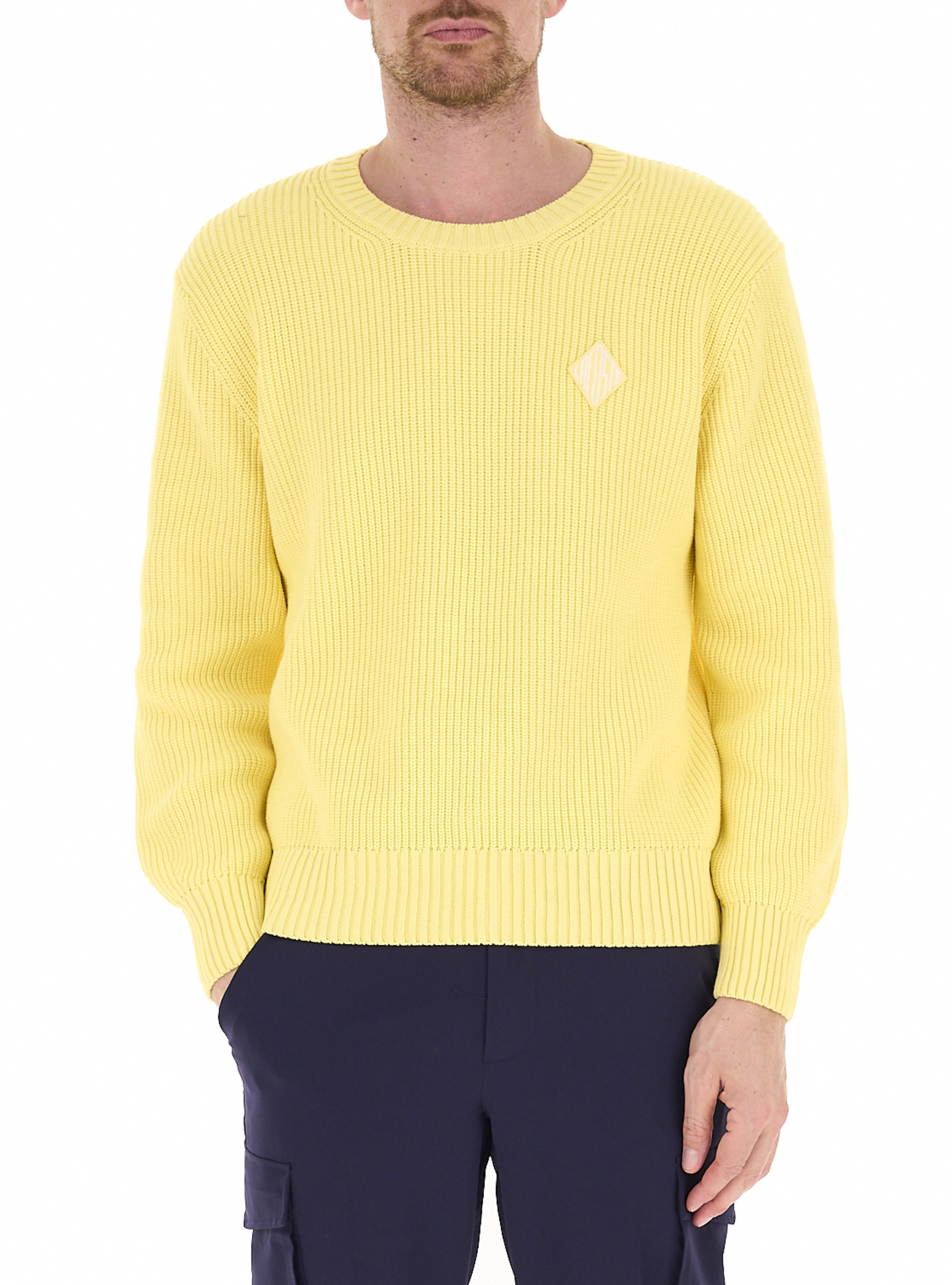 Lacoste Maglione girocollo GIALLO