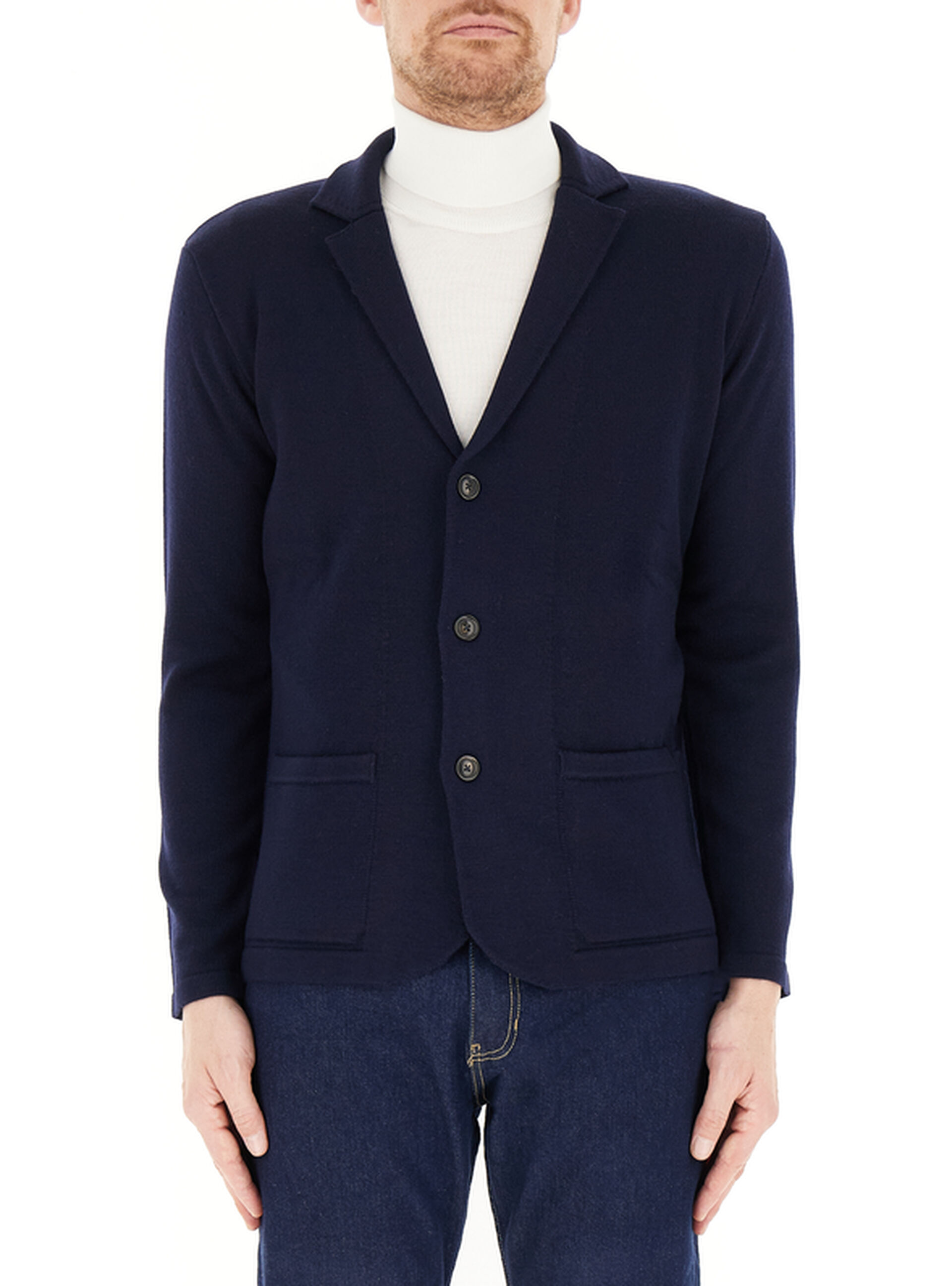 Giacca in lana BLU NAVY 52