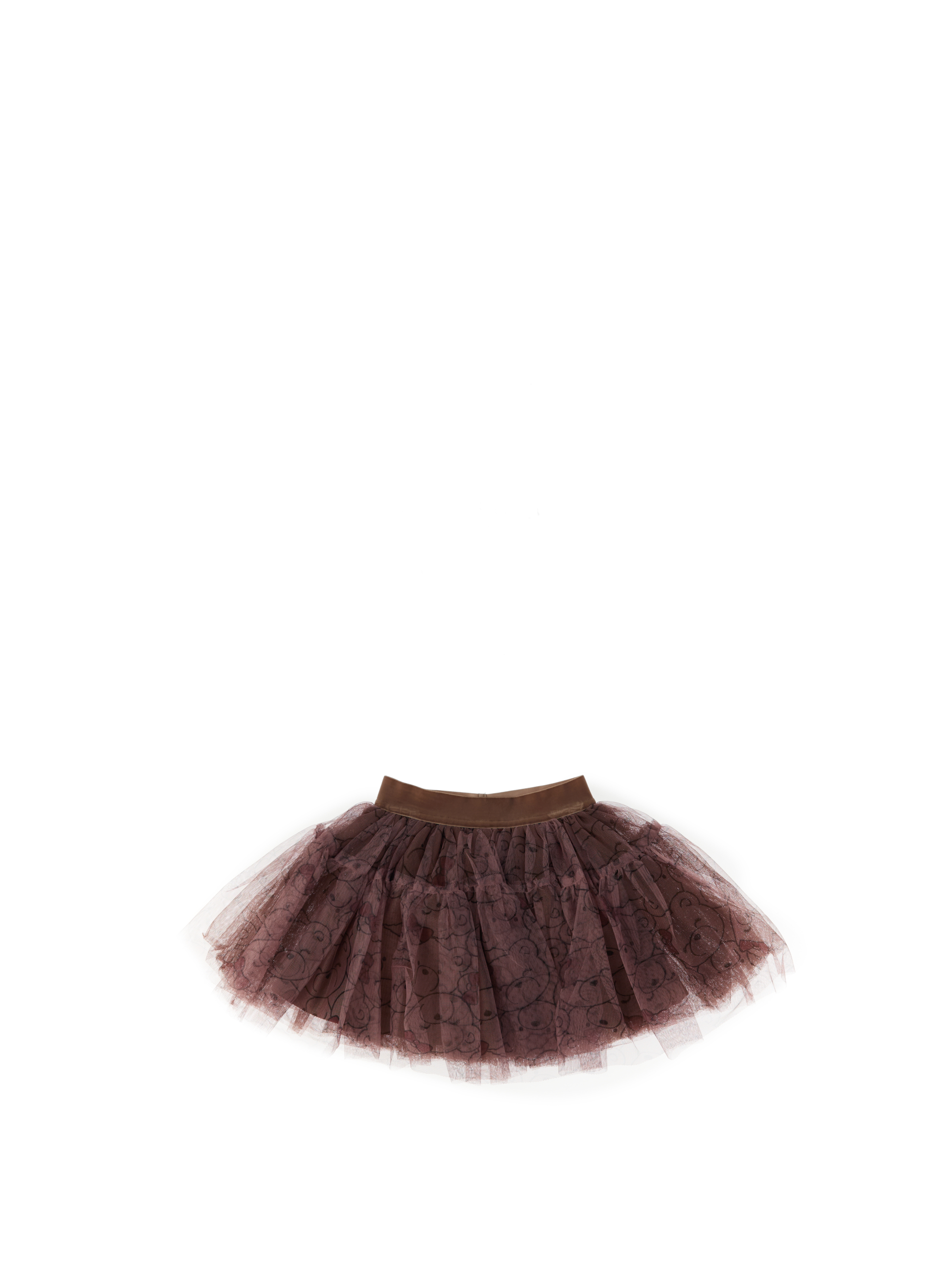 IDO Gonna in tulle MARRONE 7A