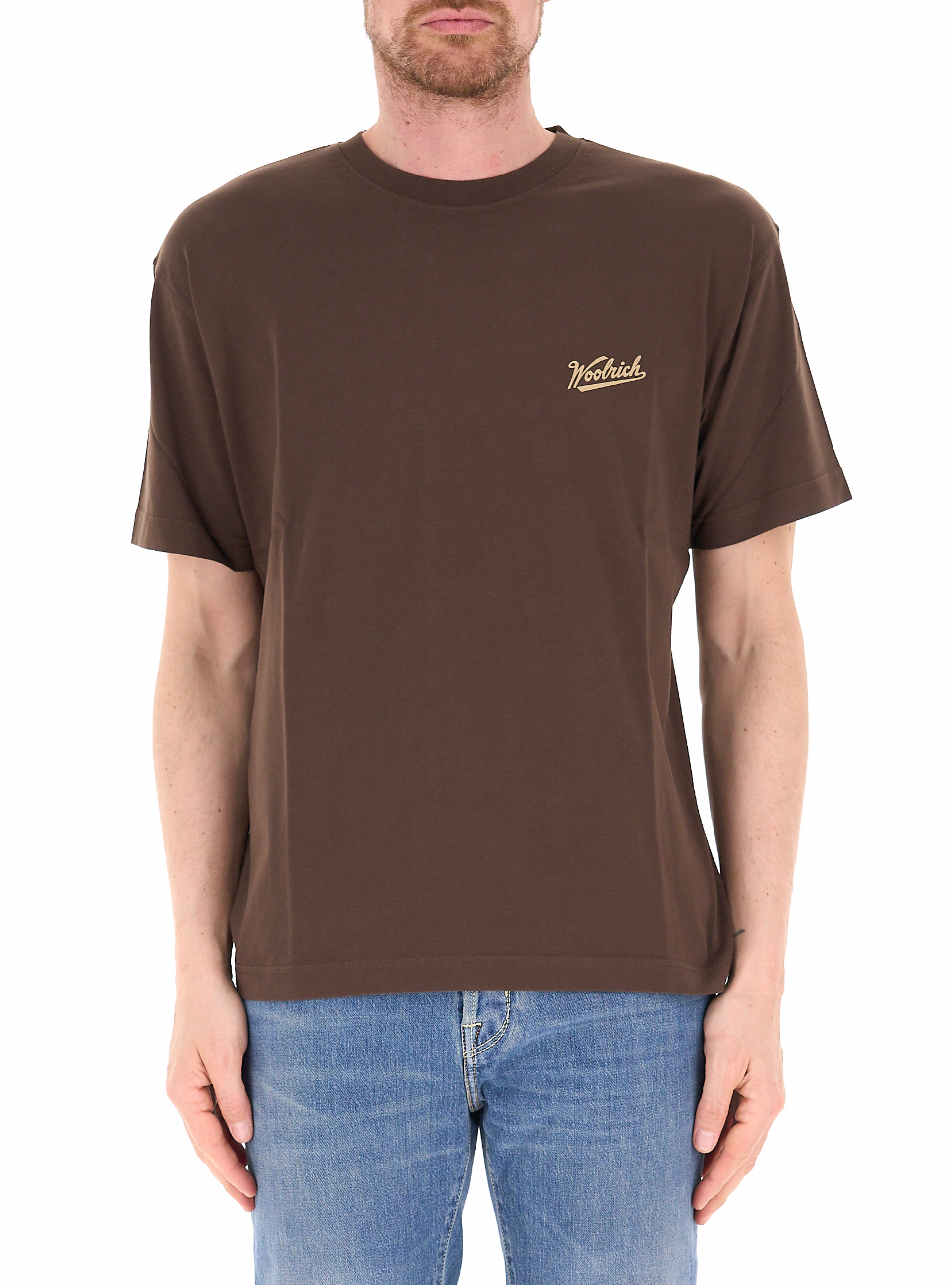 T-shirt girocollo MARRONE M