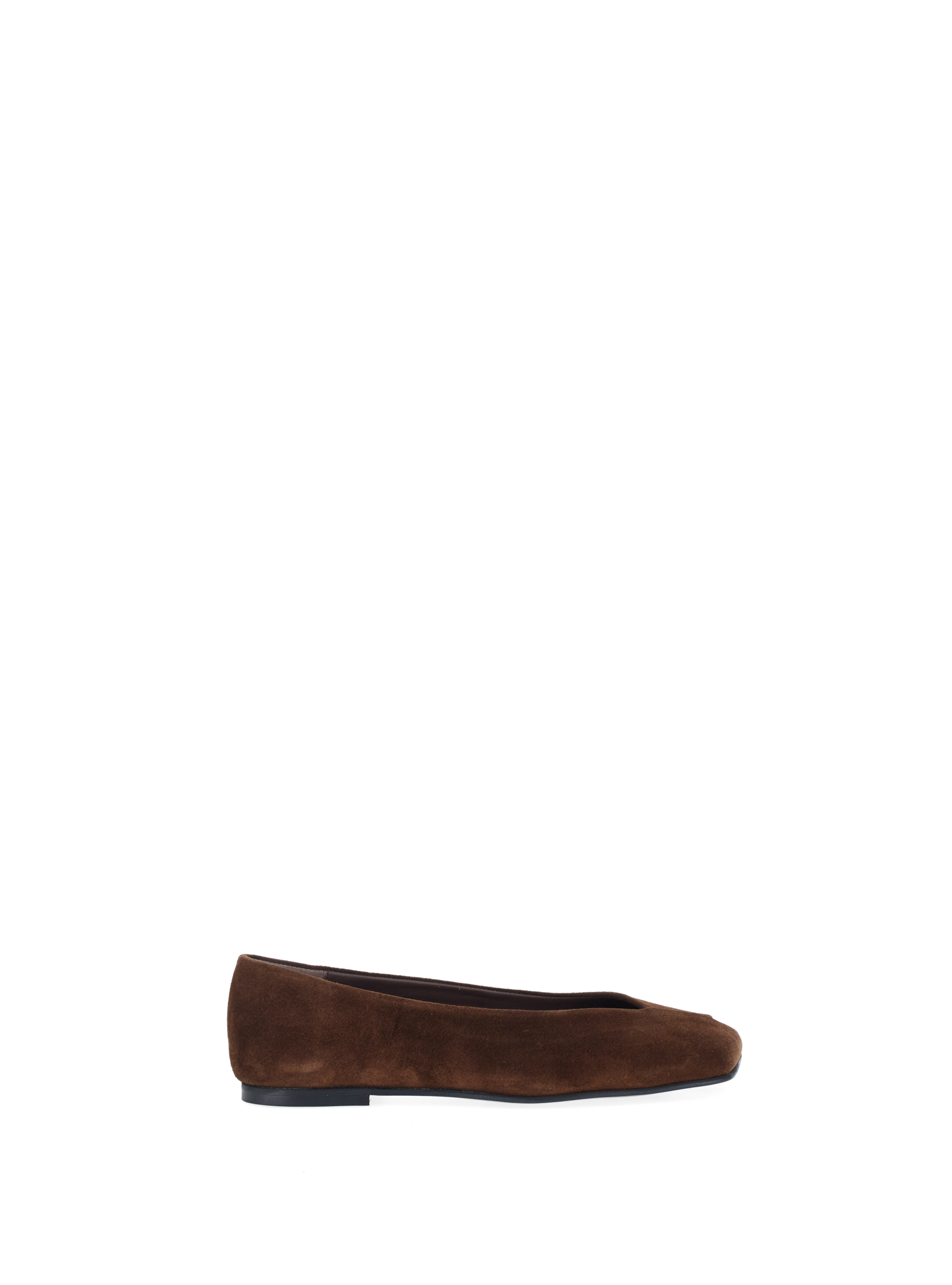 Ballerine punta quadrata TABACCO