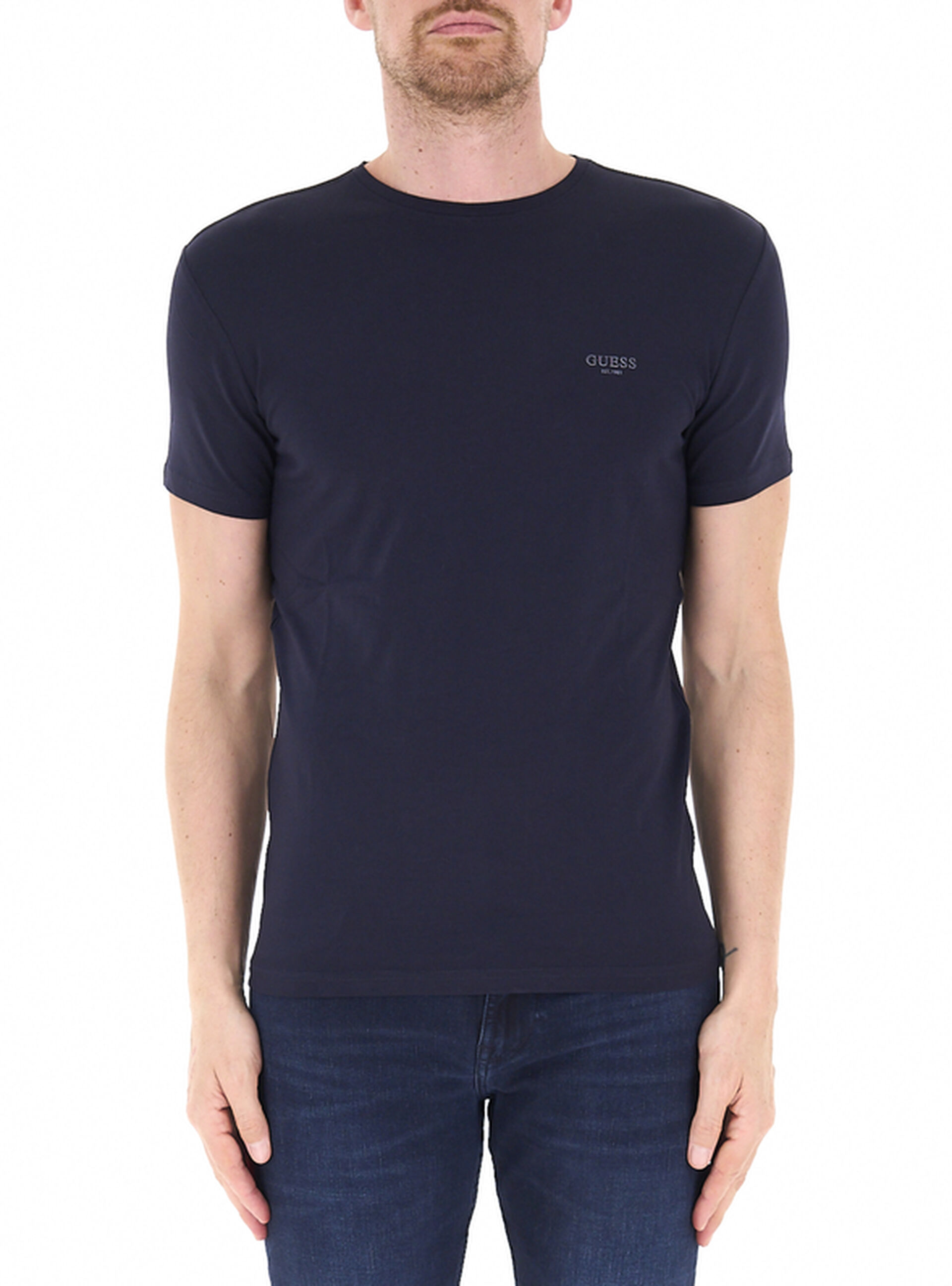 Guess T-shirt girocollo BLU NAVY M
