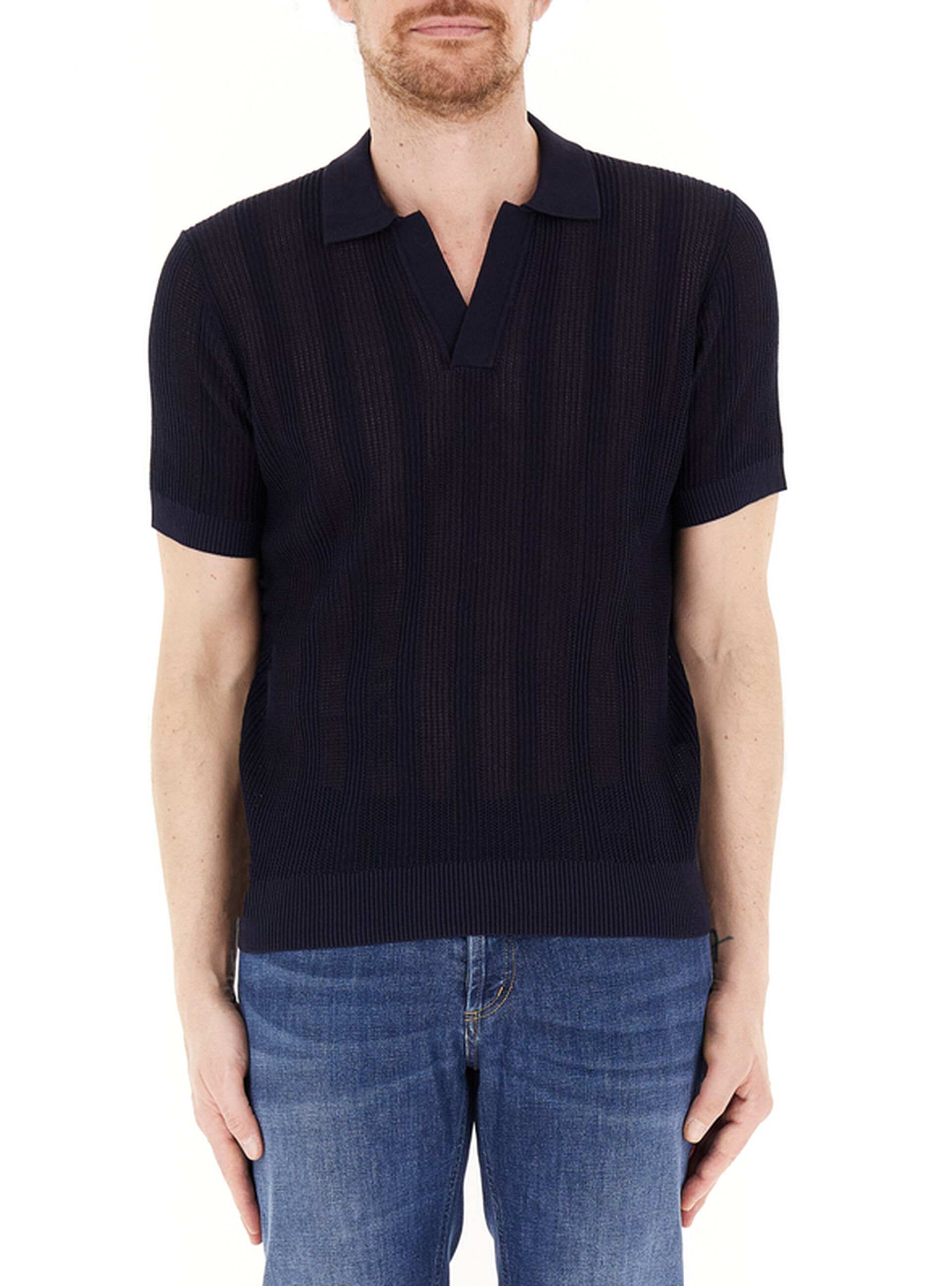 Polo in maglia BLU NOTTE XL