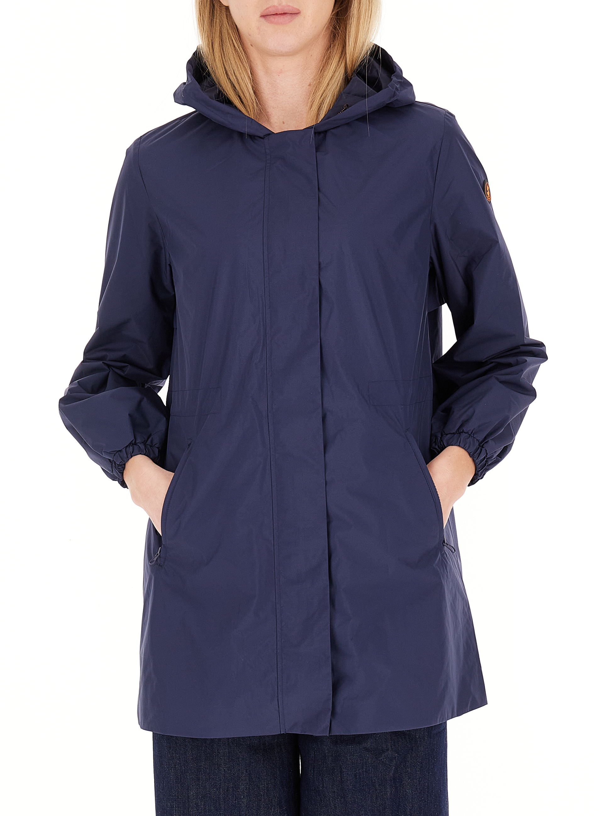 Impermeabile con cappuccio BLU NAVY 4