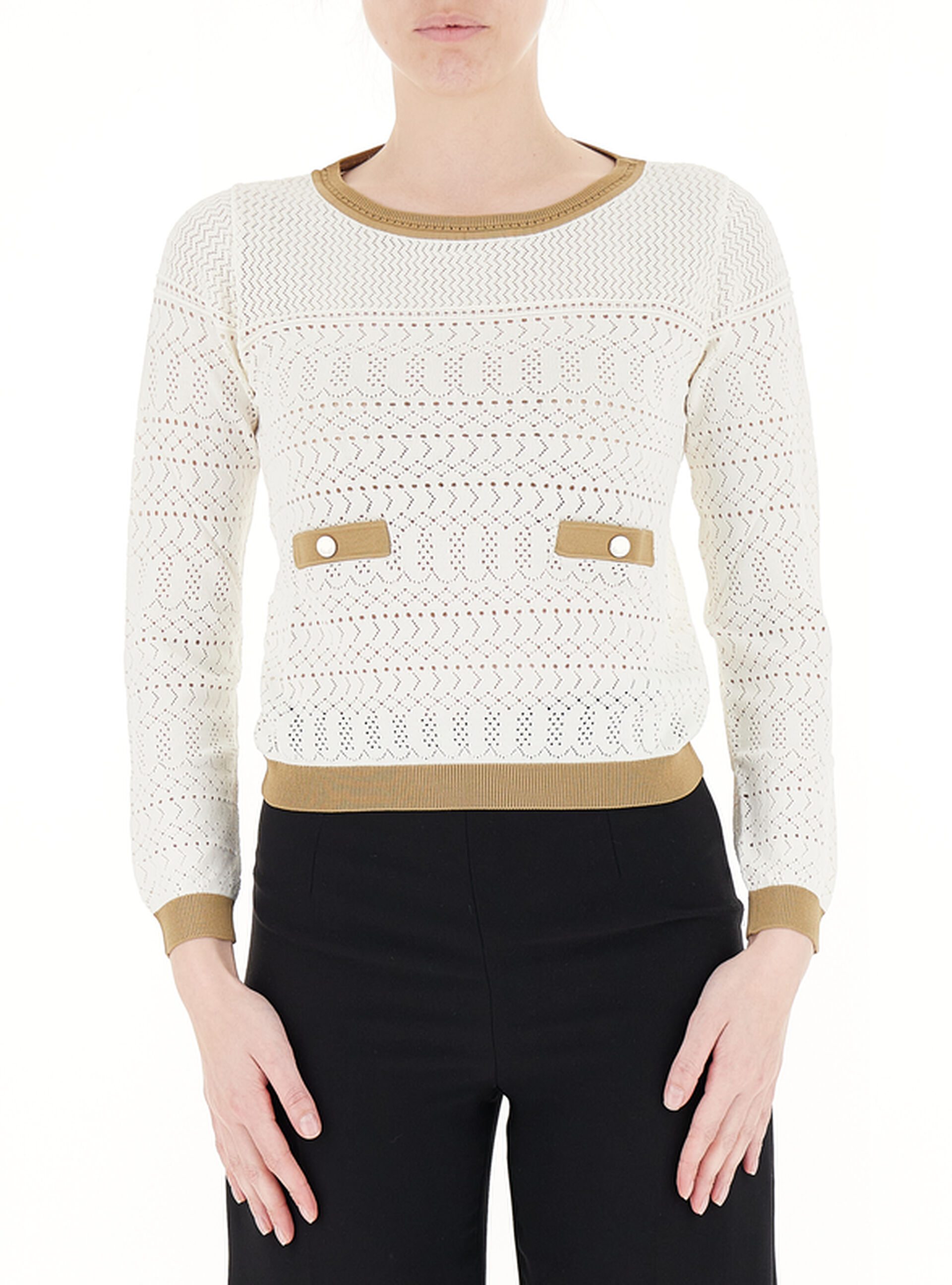 Maglia misto viscosa LIU JEANS BIANCO L