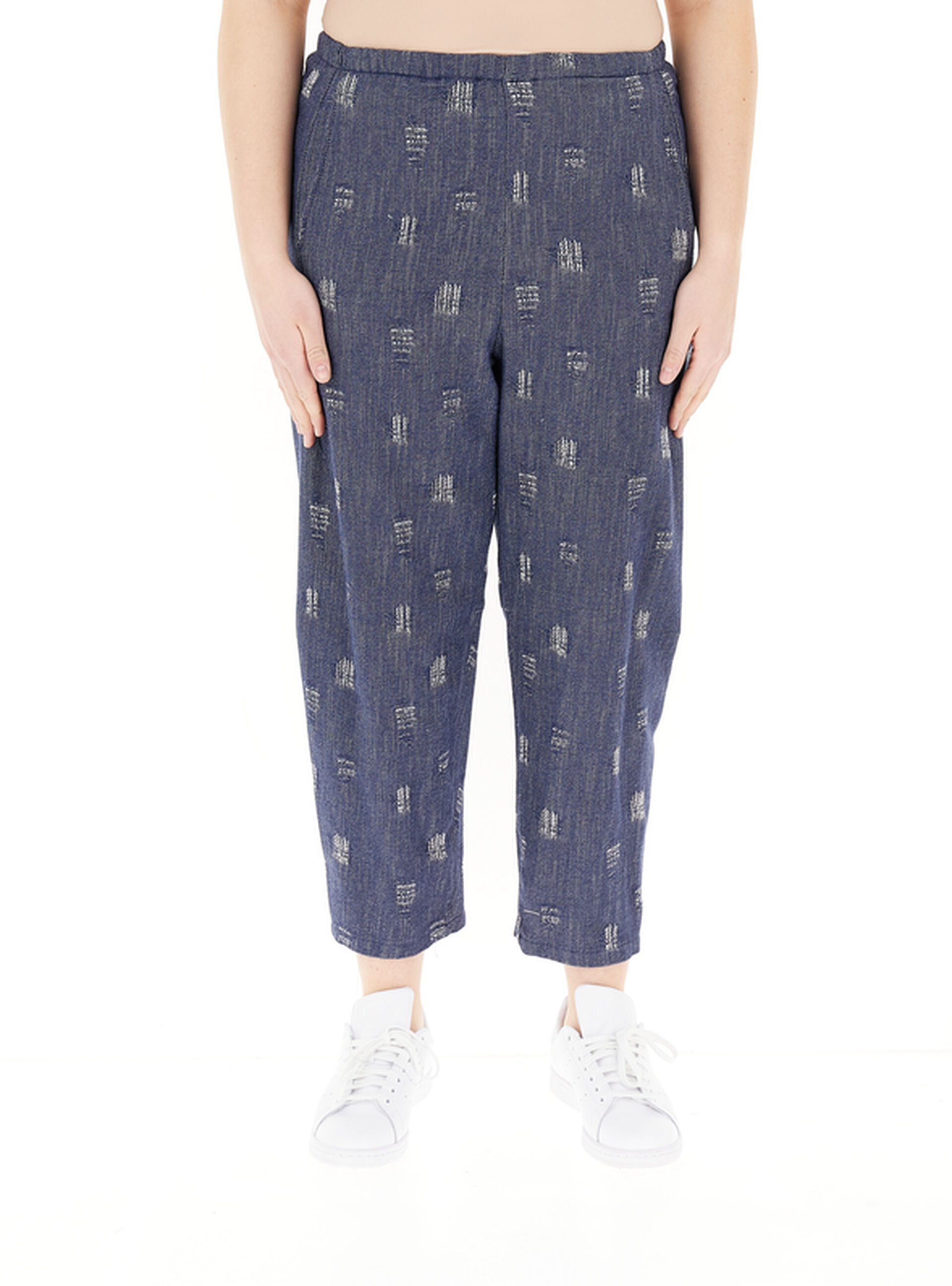 Pantalone in cotone BLU SCURO S