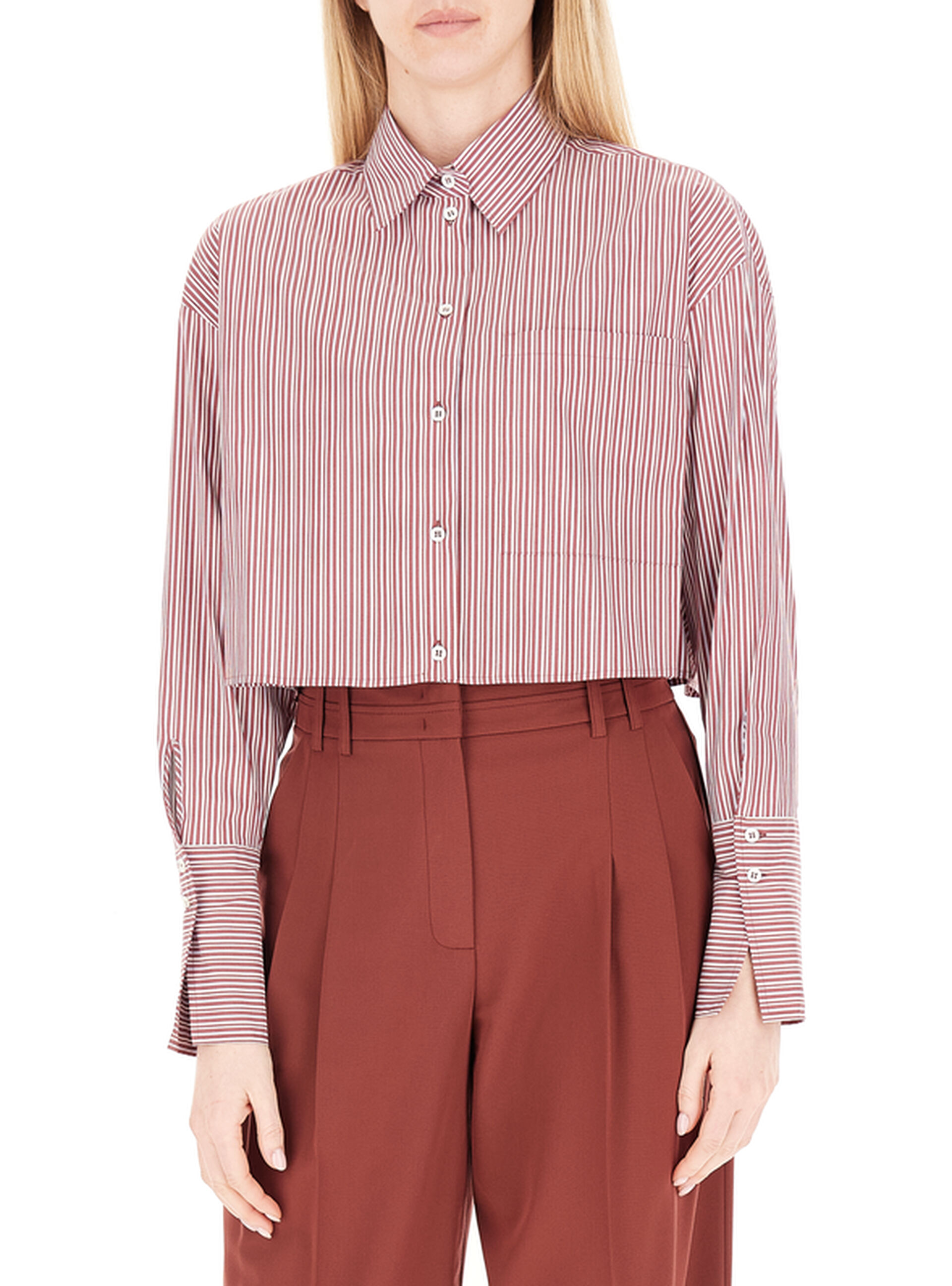 Camicia cropped BORDEAUX 38