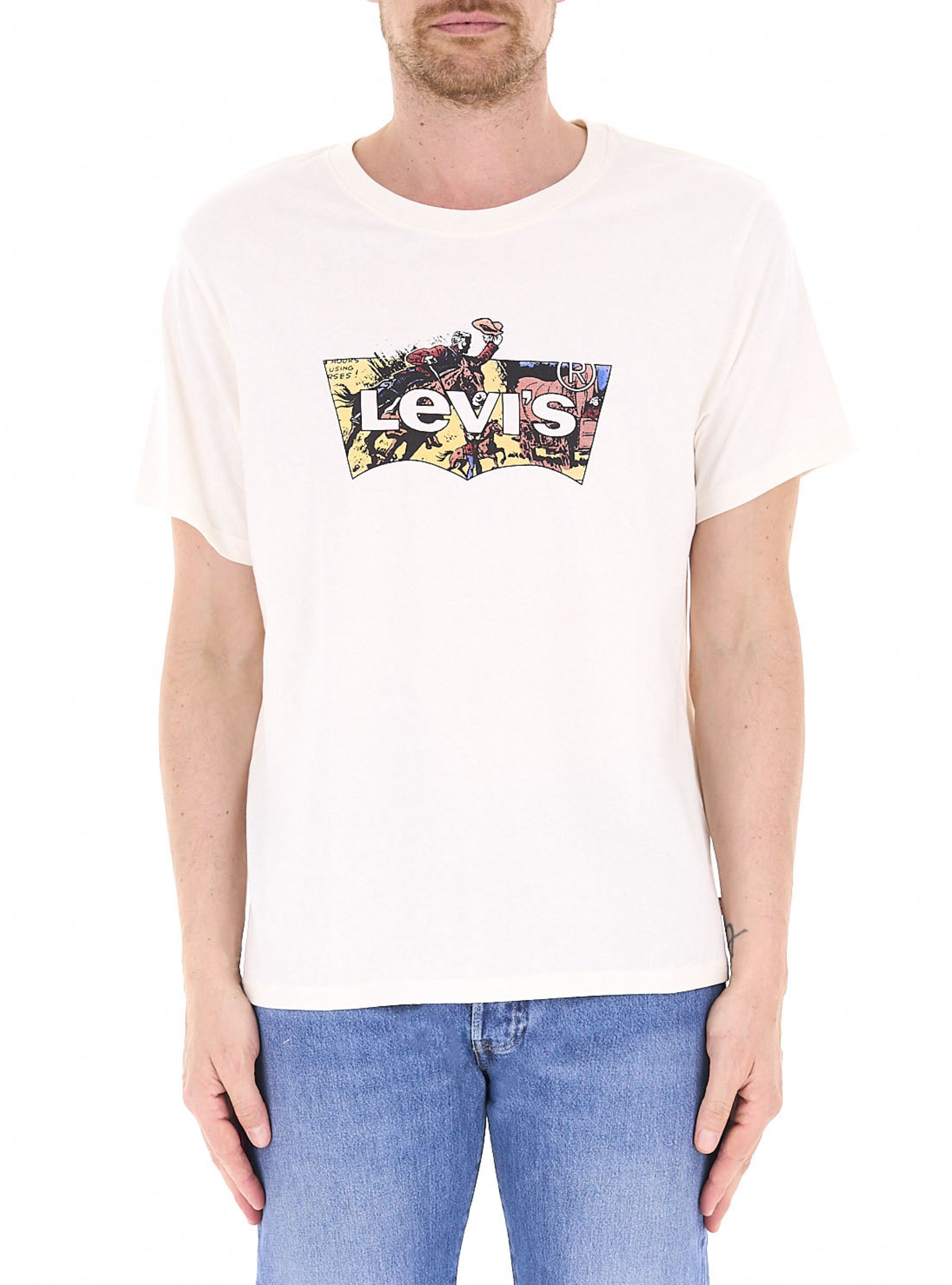 T-shirt girocollo LEVI'S AVORIO
