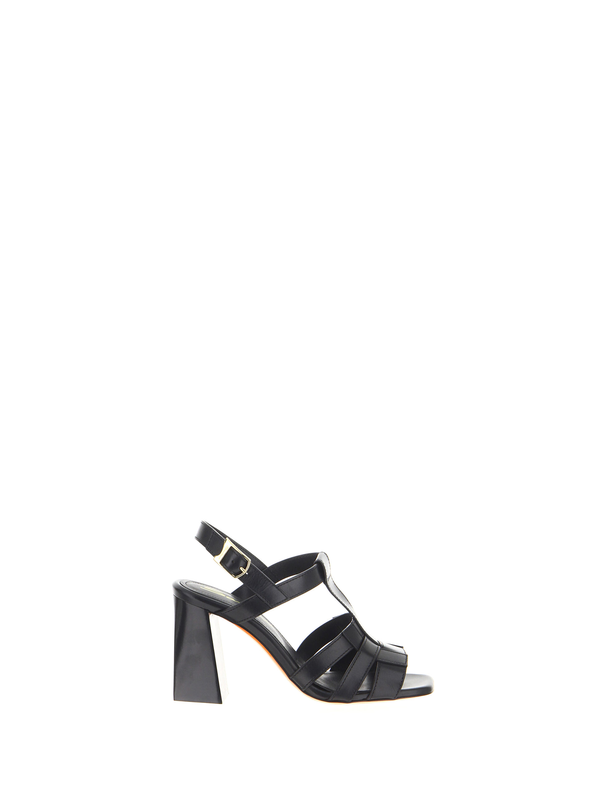 SANTONI Sandali in pelle NERO