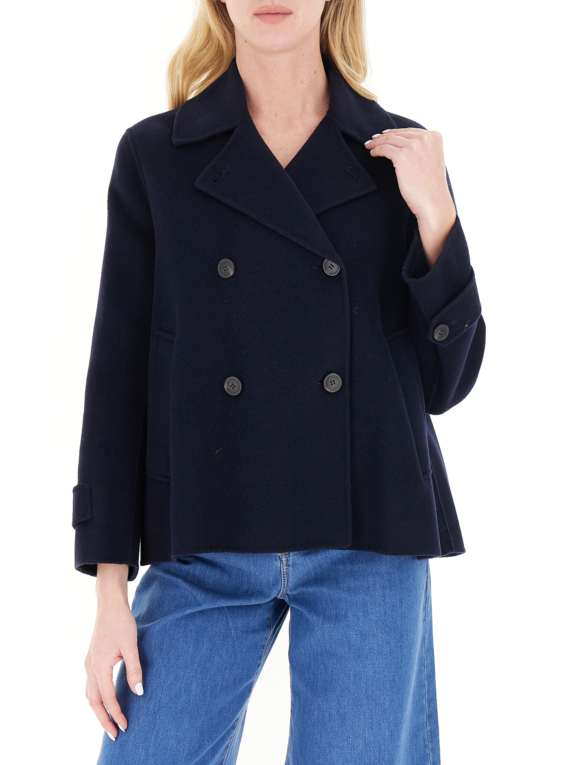 Giacca misto lana BLU NAVY 44