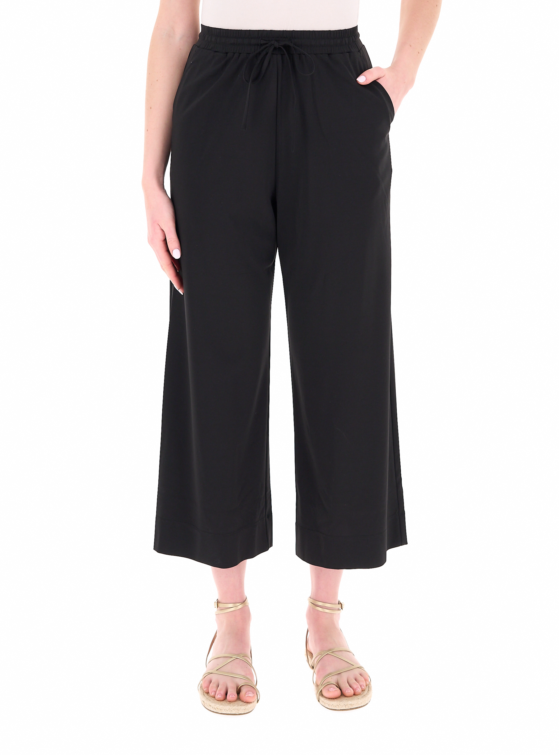 Pantalone wide leg NERO