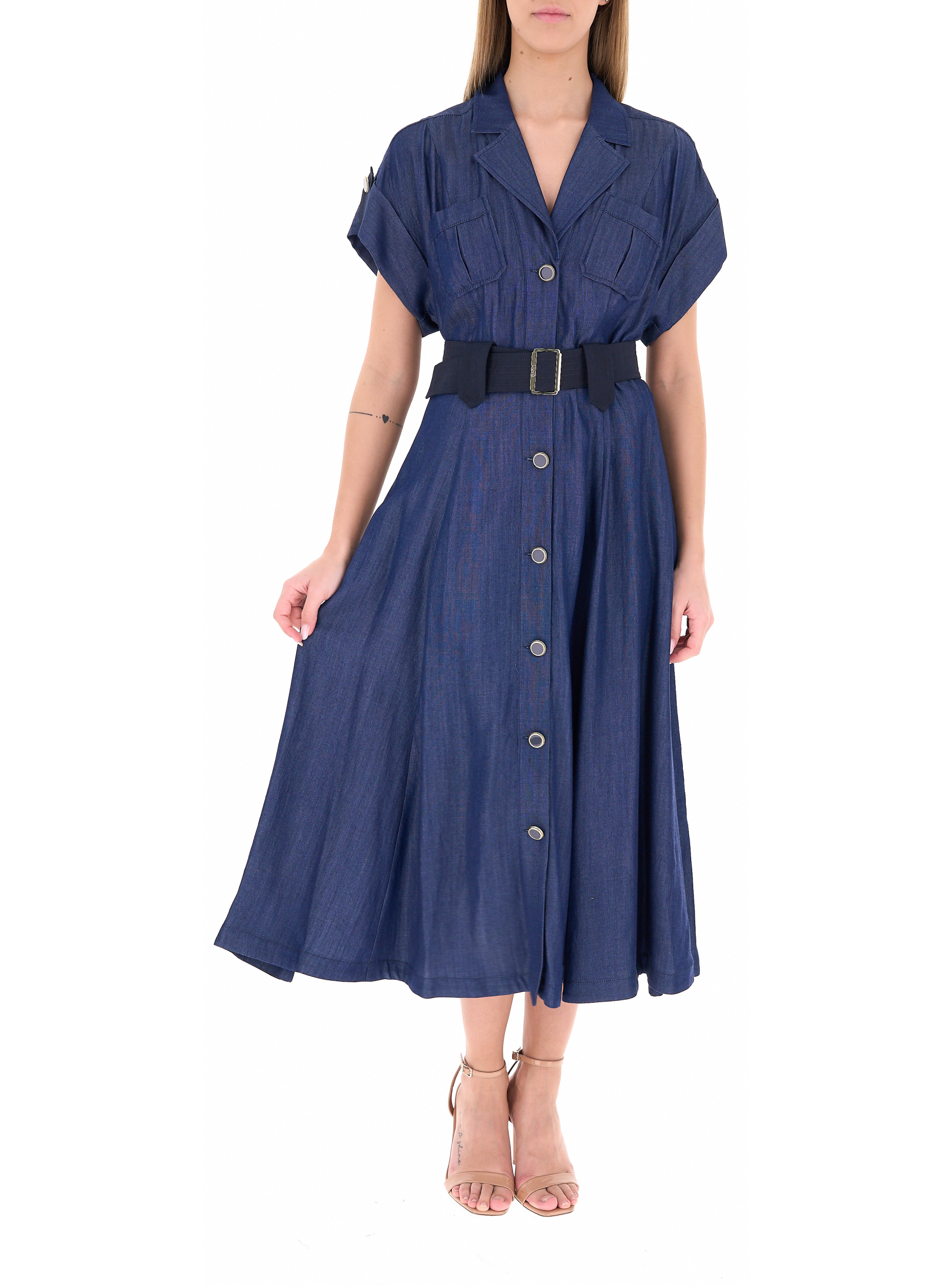 LIU JO Abito chemisier BLU 46