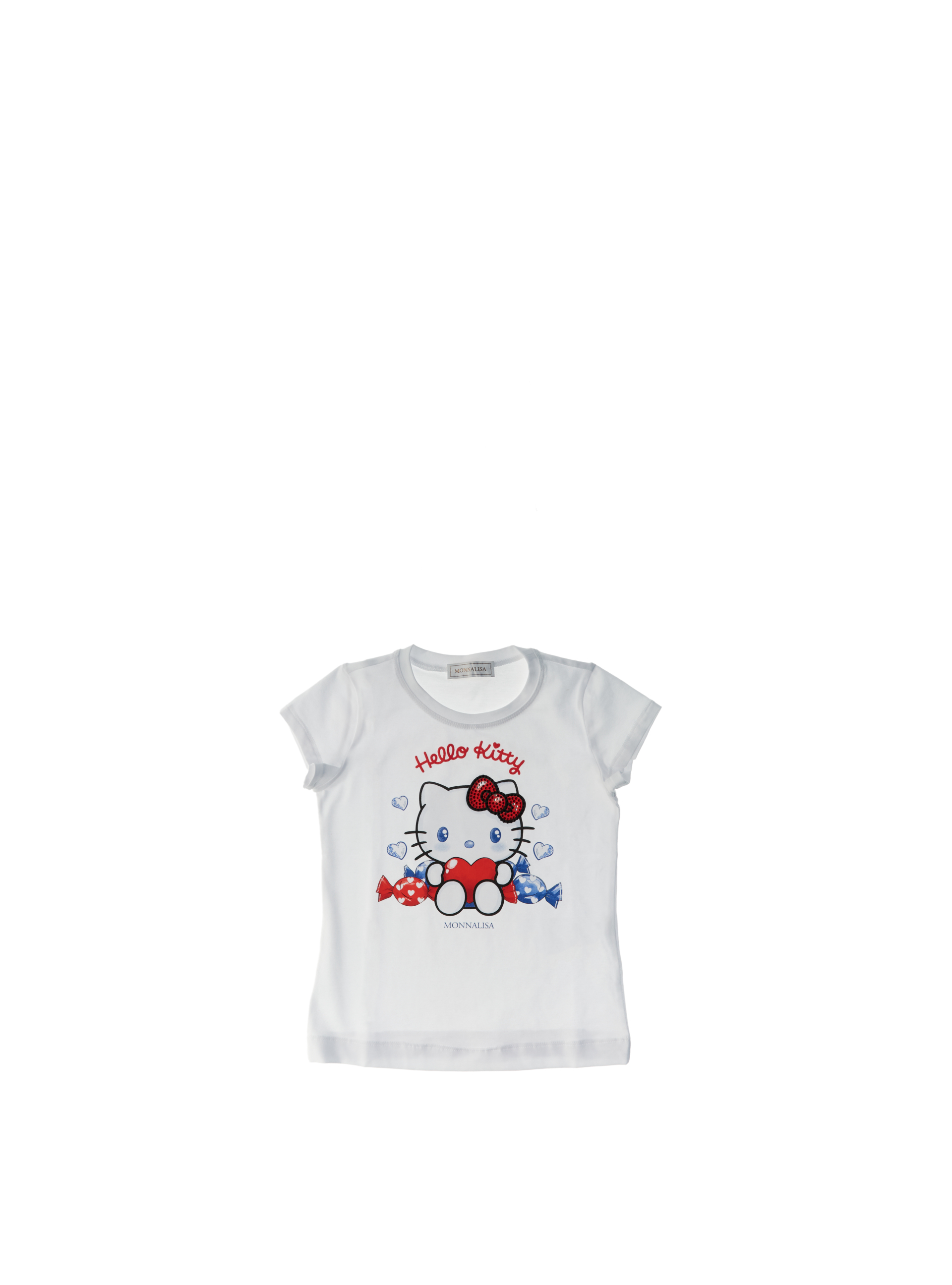 MONNALISA T-shirt girocollo BIANCO