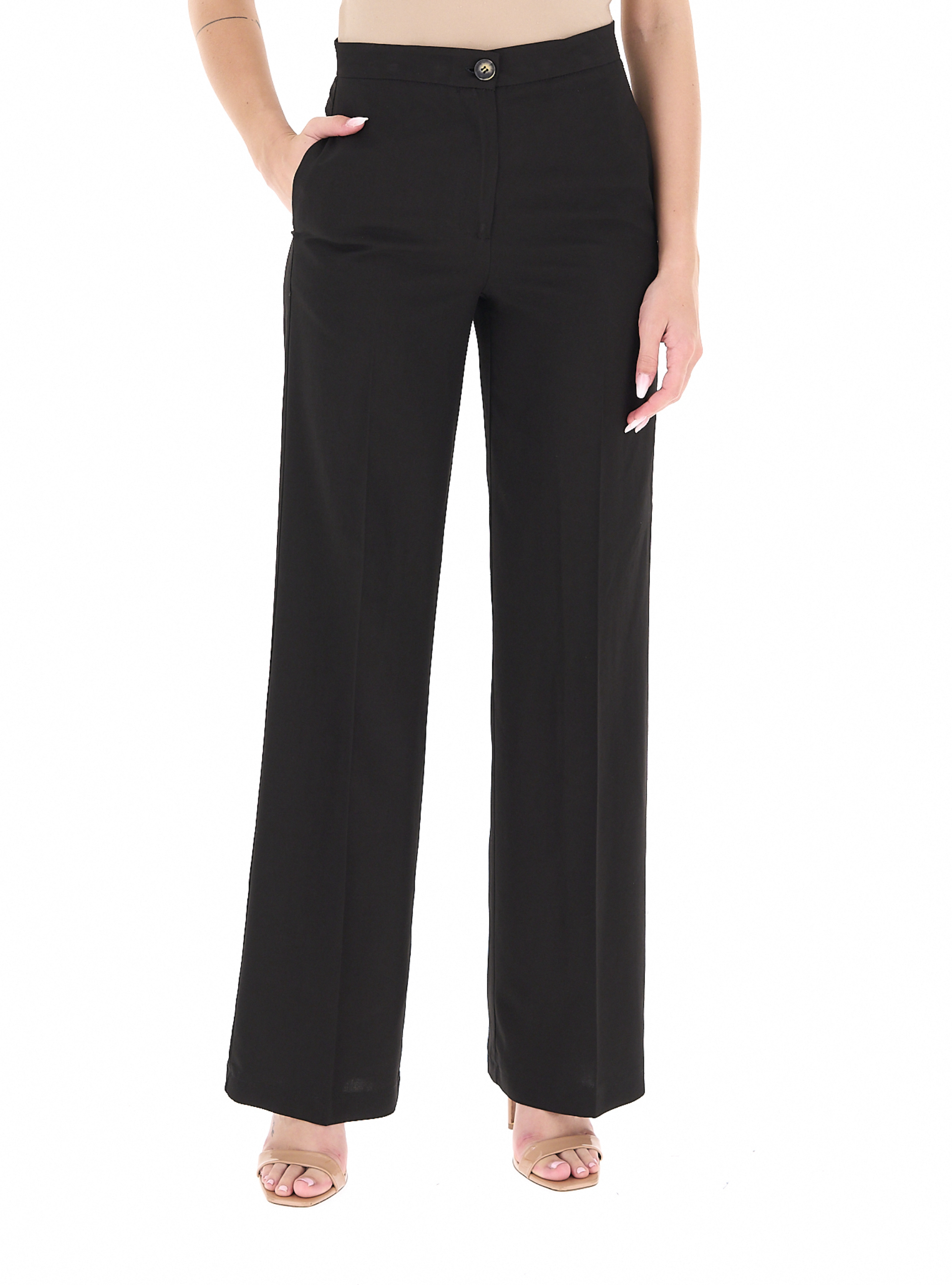 VICOLO Pantalone a palazzo NERO