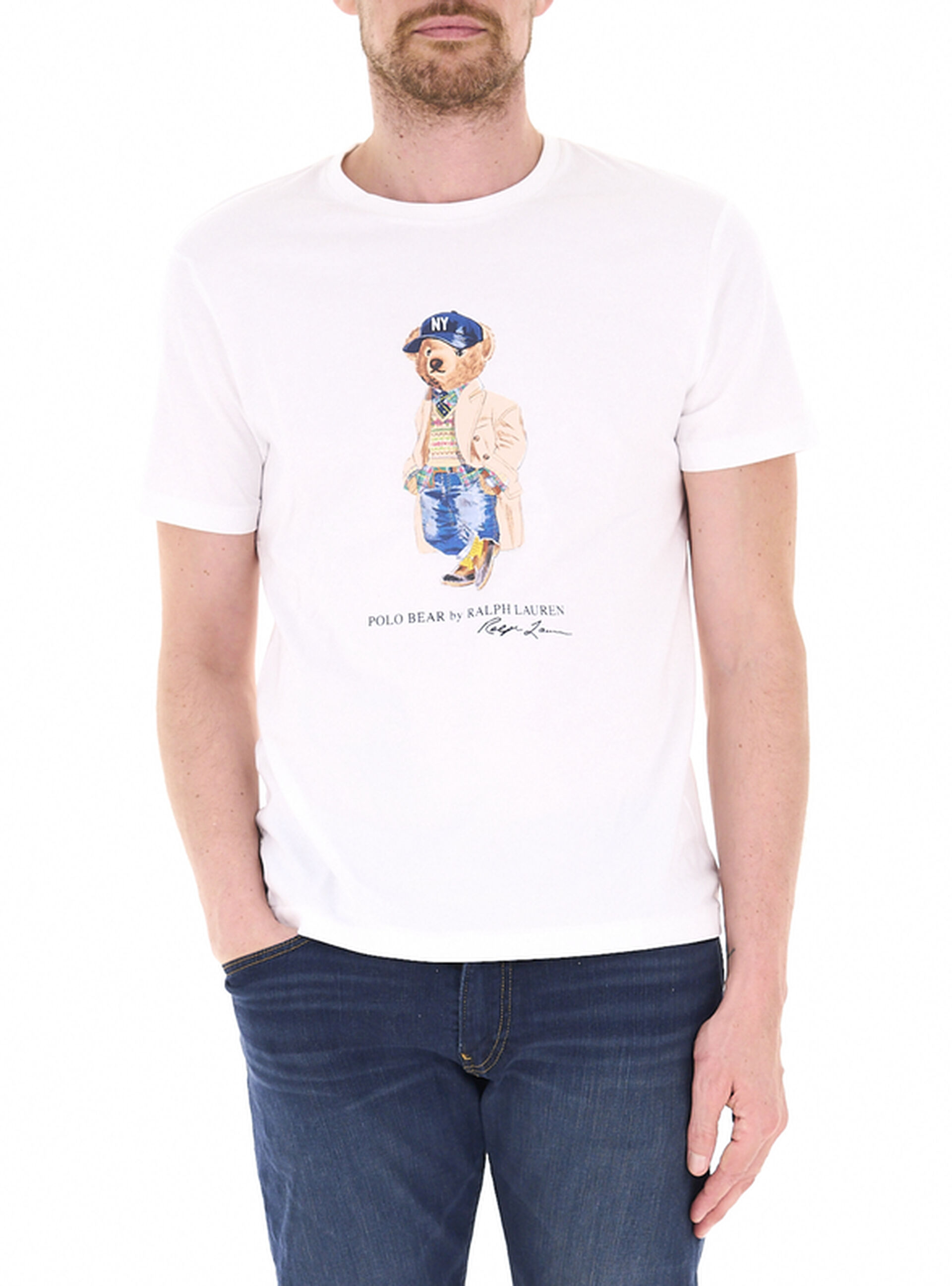 T-shirt girocollo POLO BIANCO L